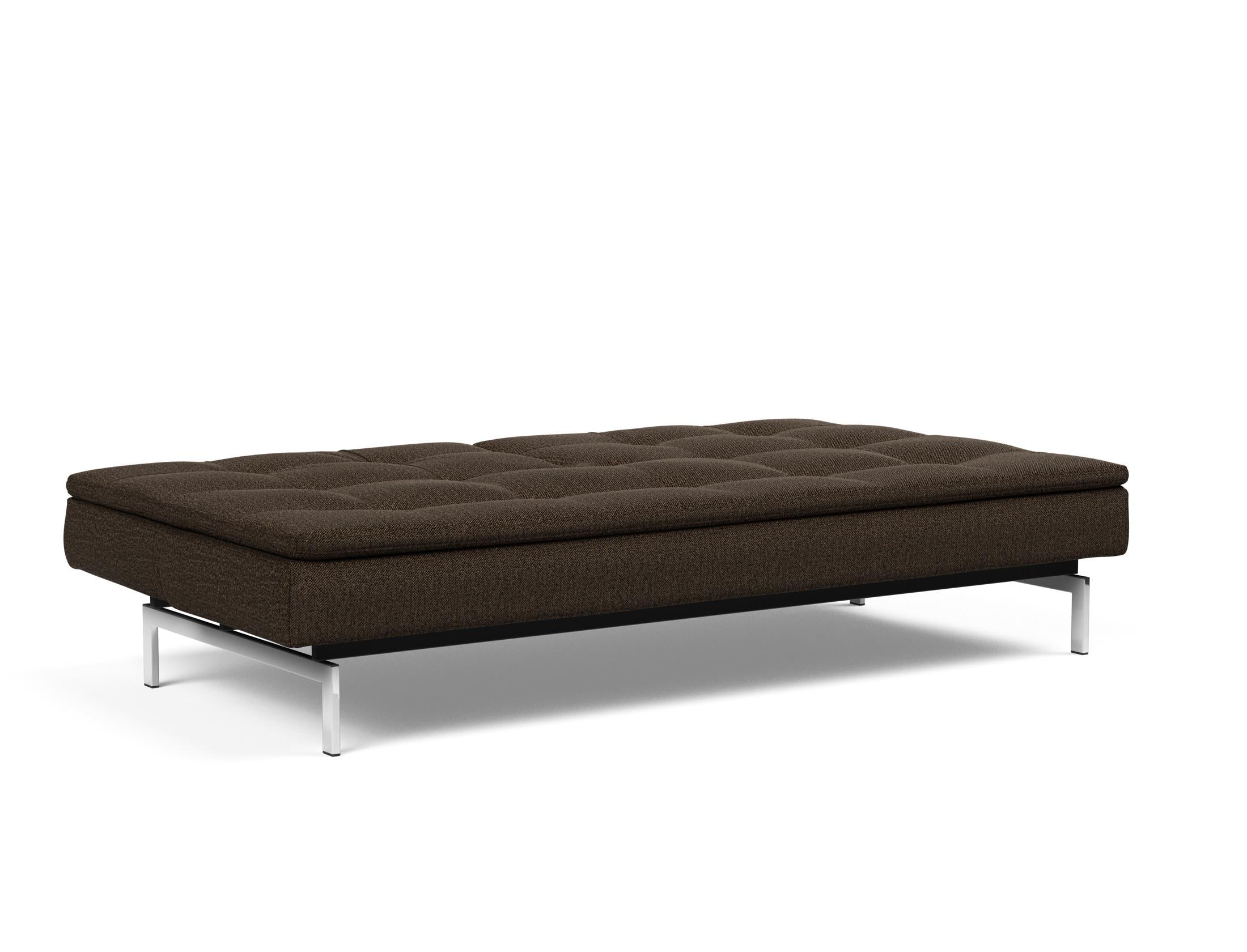 Erleben Sie das vielseitige Dublexo Chrom Schlafsofa 115 von Innovation Living – perfekt für entspannte Nächte und modernes Wohndesign.