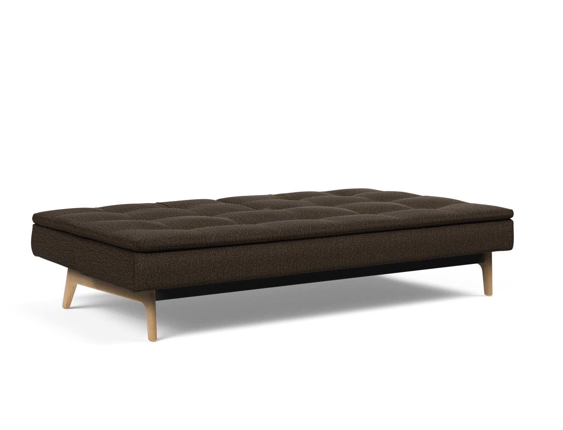 Das Dublexo Eik Schlafsofa 115 Eiche von Innovation Living bietet eleganten Komfort und vielseitige Nutzung – perfekt für jedes Zuhause.