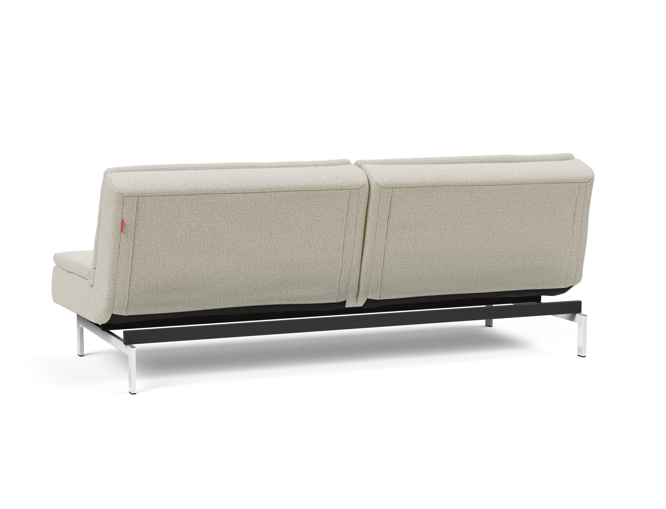 Erleben Sie das vielseitige Dublexo Chrom Schlafsofa 115 von Innovation Living – perfekter Komfort und modernes Design für Ihr Zuhause.