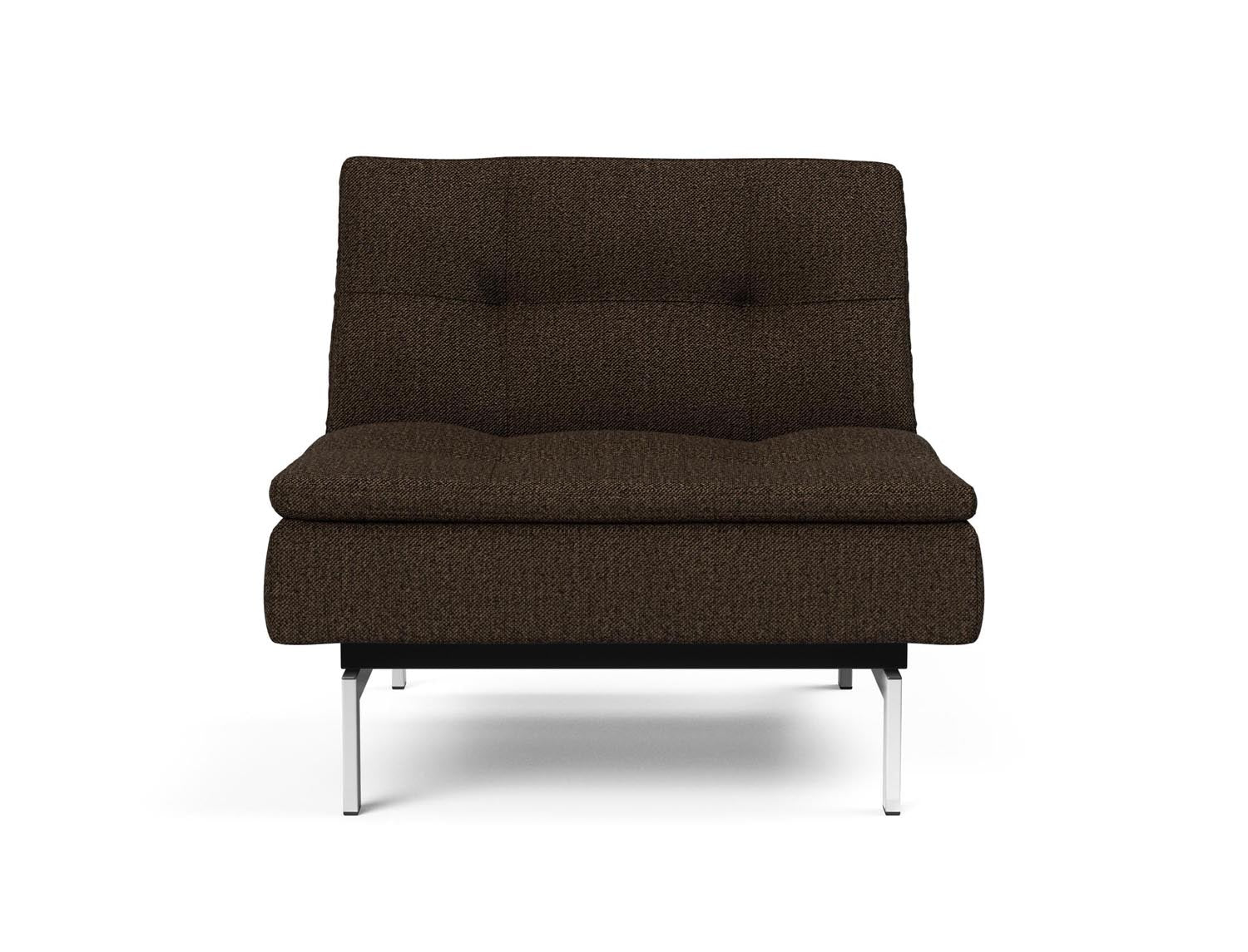 Entdecken Sie den Dublexo Chrom Sessel von Innovation Living: Eleganter, vielseitiger Sessel mit zeitgemäßem Look und stabiler Chrombasis.