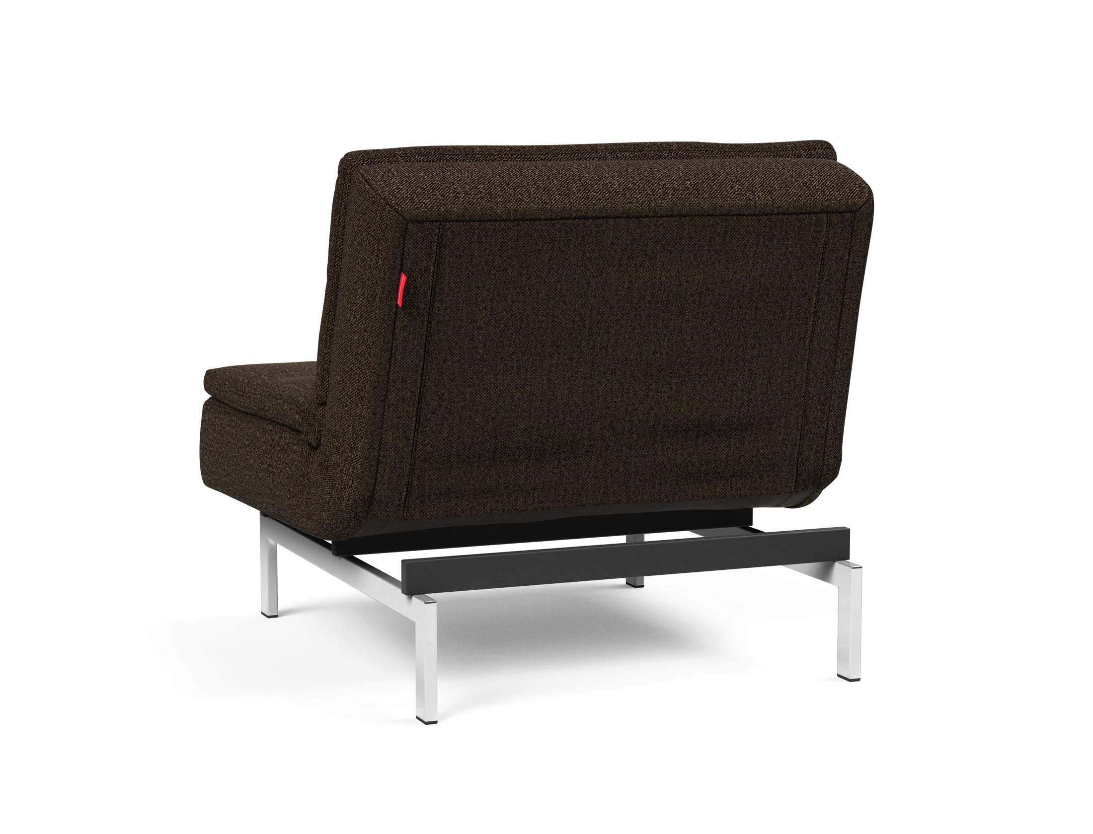 Entdecken Sie den Dublexo Chrom Sessel von Innovation Living: Eleganter, vielseitiger Sessel mit zeitgemäßem Look und stabiler Chrombasis.