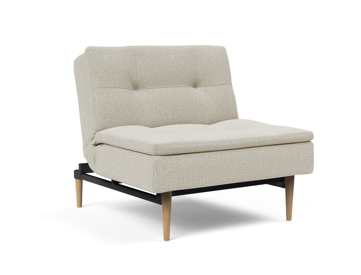 Dublexo Styletto Sessel in 527 Mixed Dance Natural präsentiert im Onlineshop von KAQTU Design AG. Sessel ist von Innovation Living