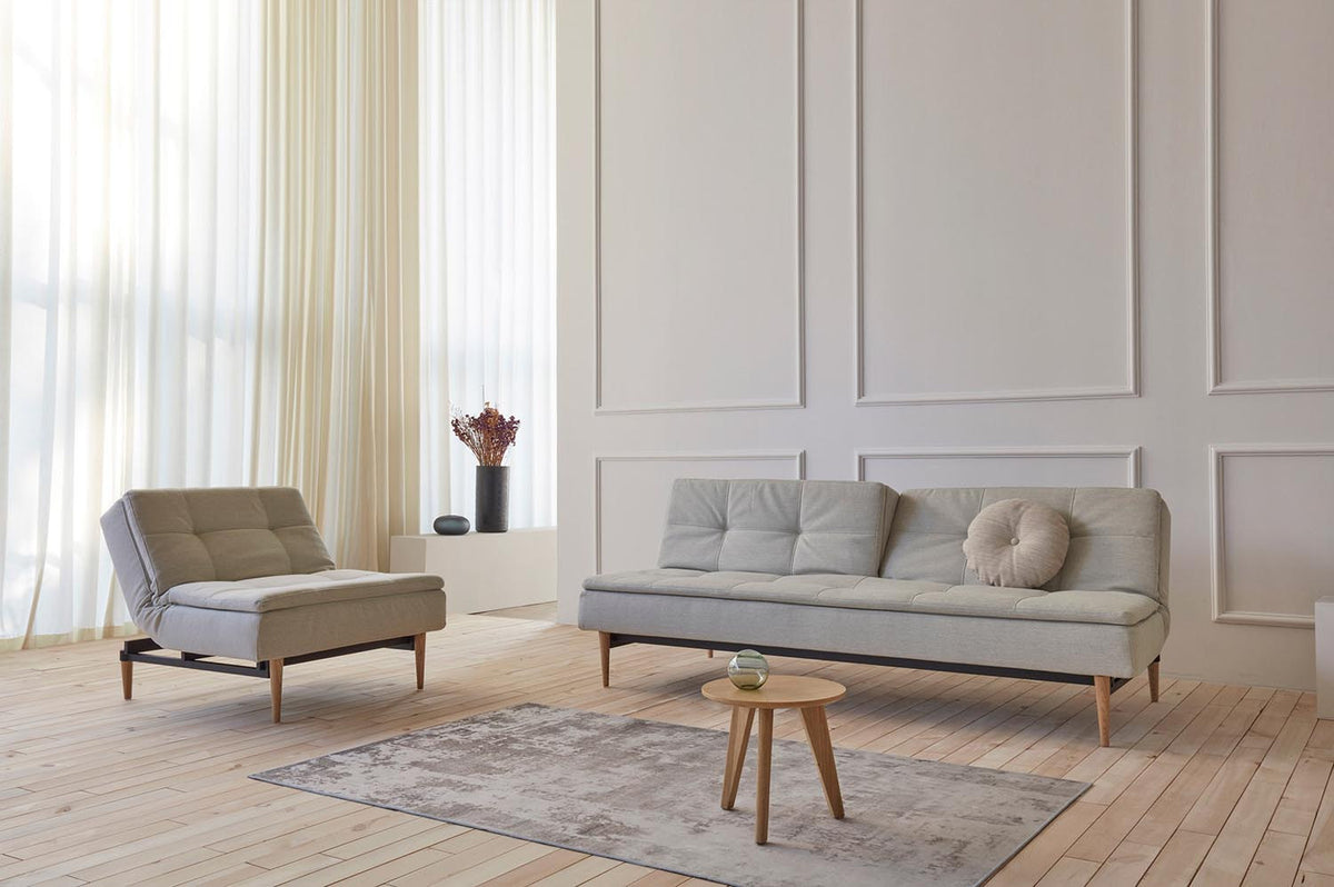 Dublexo Styletto Sessel in 527 Mixed Dance Natural präsentiert im Onlineshop von KAQTU Design AG. Sessel ist von Innovation Living