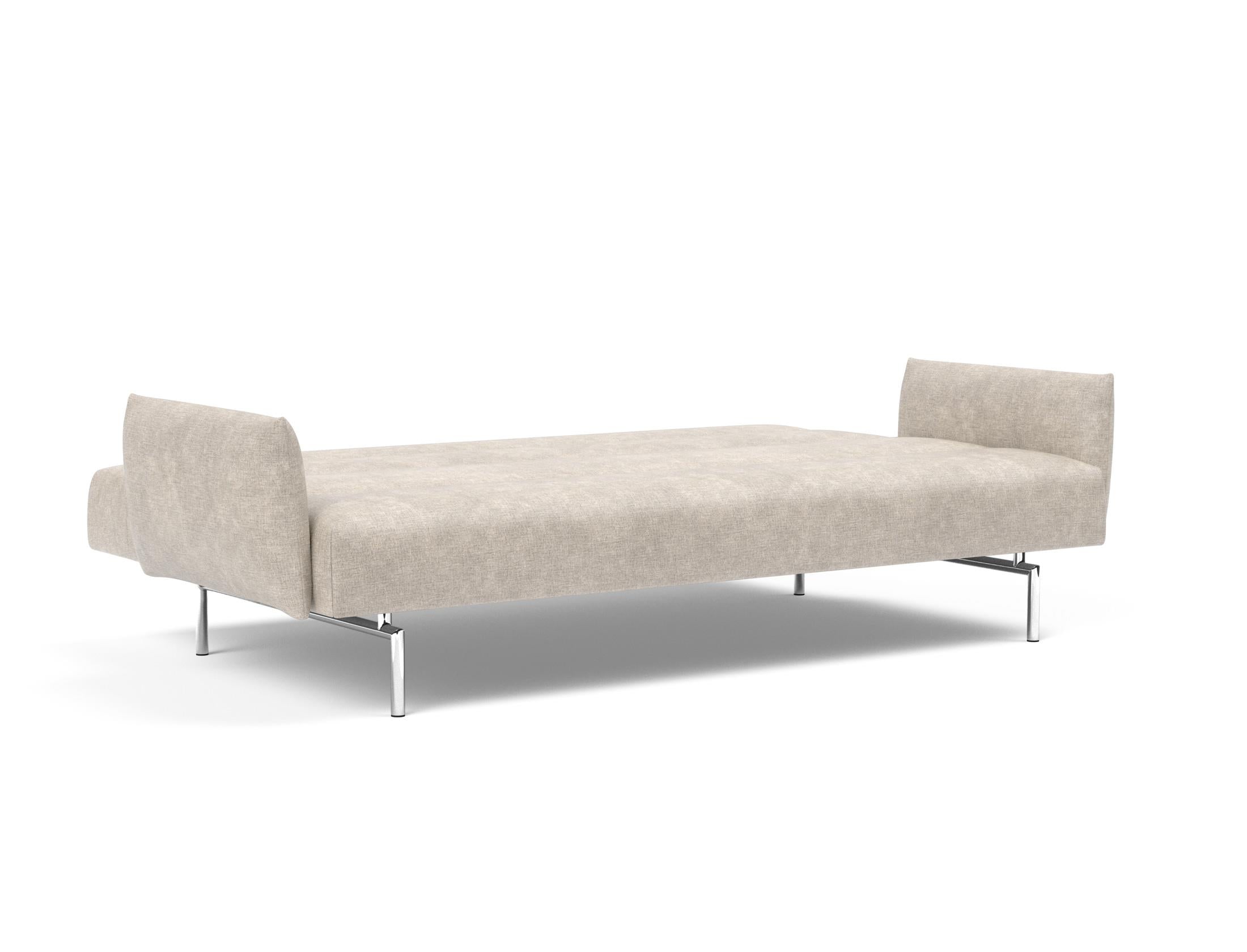 Erleben Sie das Jillis Schlafsofa mit Armlehnen von Innovation Living – stilvolles Design trifft auf hohen Komfort und vielseitige Funktionalität.