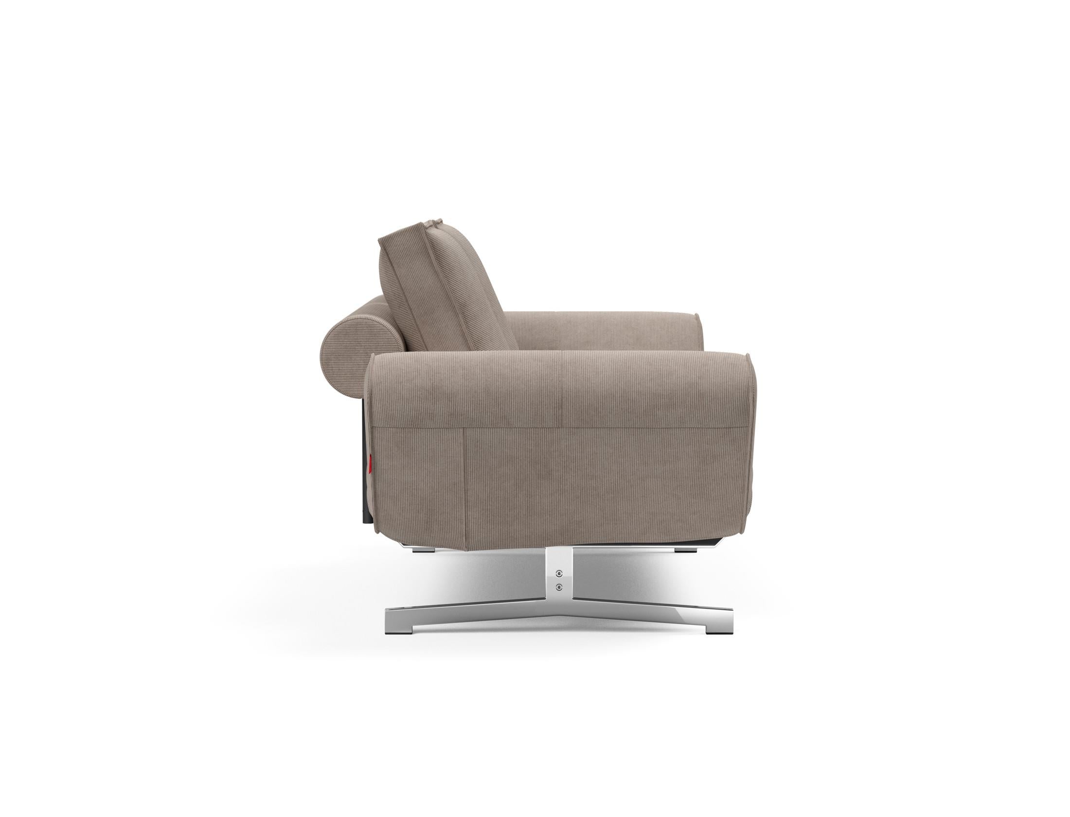 Entdecken Sie das Ghia Klappsofa 80 Chrom von Innovation Living – modernes Design, langlebige Materialien und mühelose Umwandlung in ein komfortables Bett.