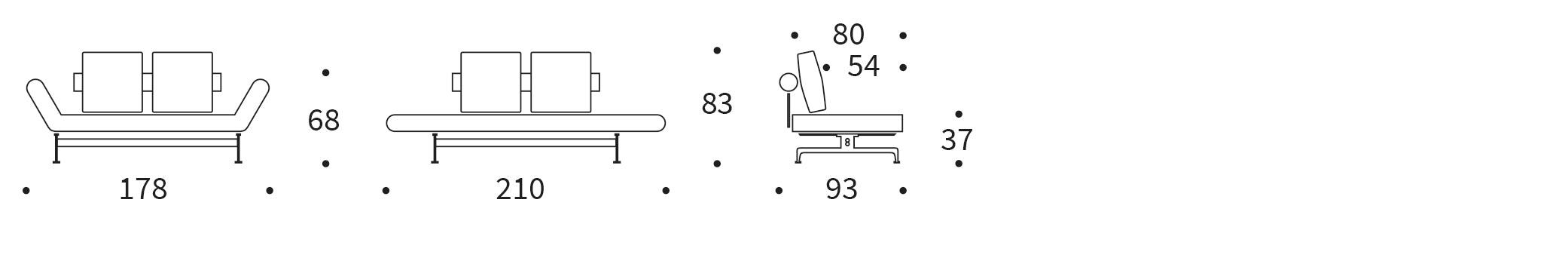 Entdecken Sie das Ghia Klappsofa 80 Laser von Innovation Living – stilvolles Design trifft auf vielseitige Nutzung für Ihr Wohnambiente.