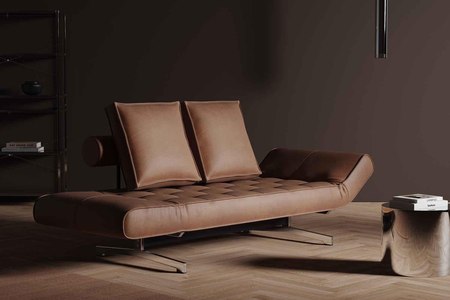 Erleben Sie das Ghia Klappsofa 80 Chrom von Innovation Living – stilvolles Design trifft Funktionalität für Ihr Zuhause.