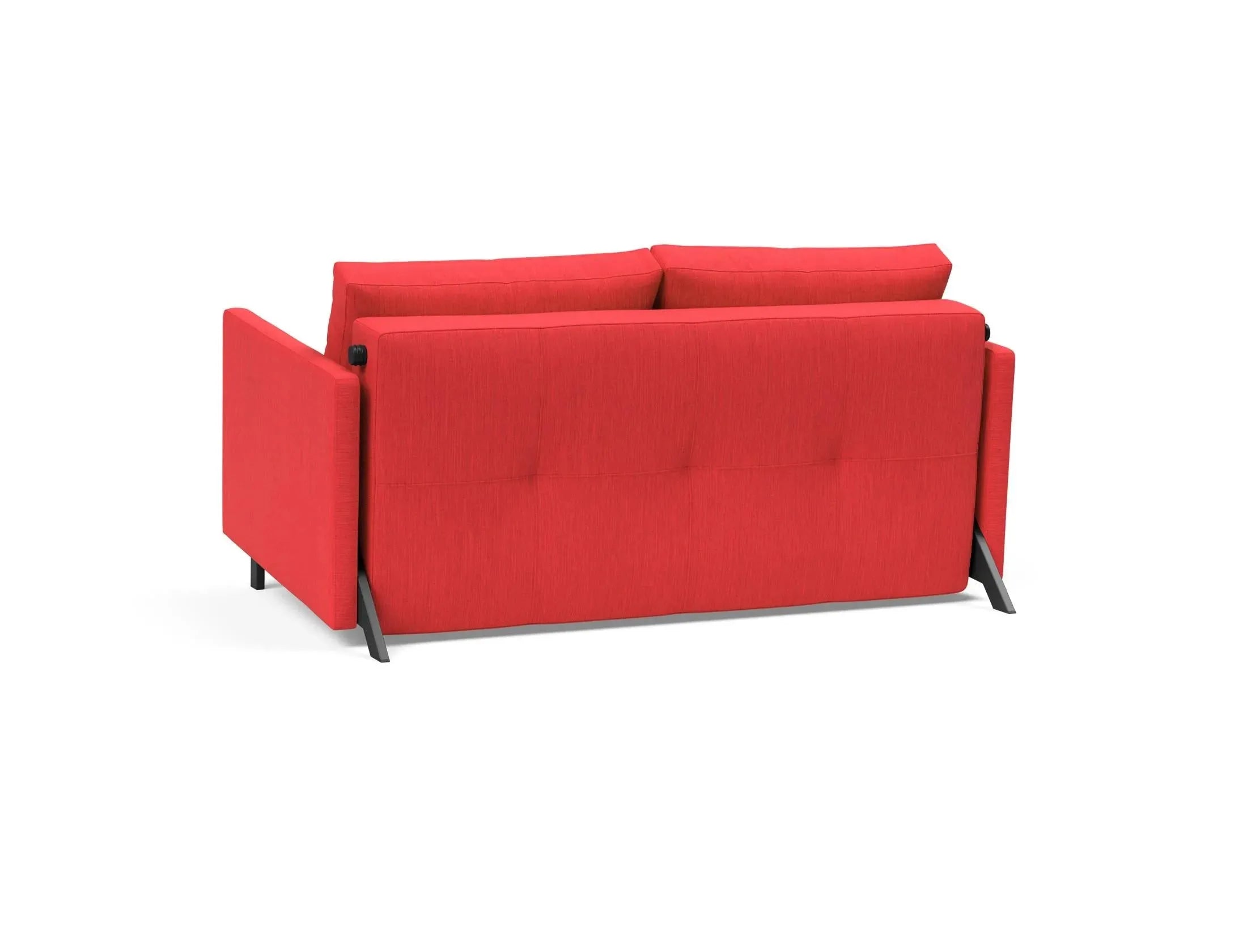 Cubed Klappsofa 140 mit Armlehnen in 511 Elegance Red präsentiert im Onlineshop von KAQTU Design AG. Bettsofa ist von Innovation Living
