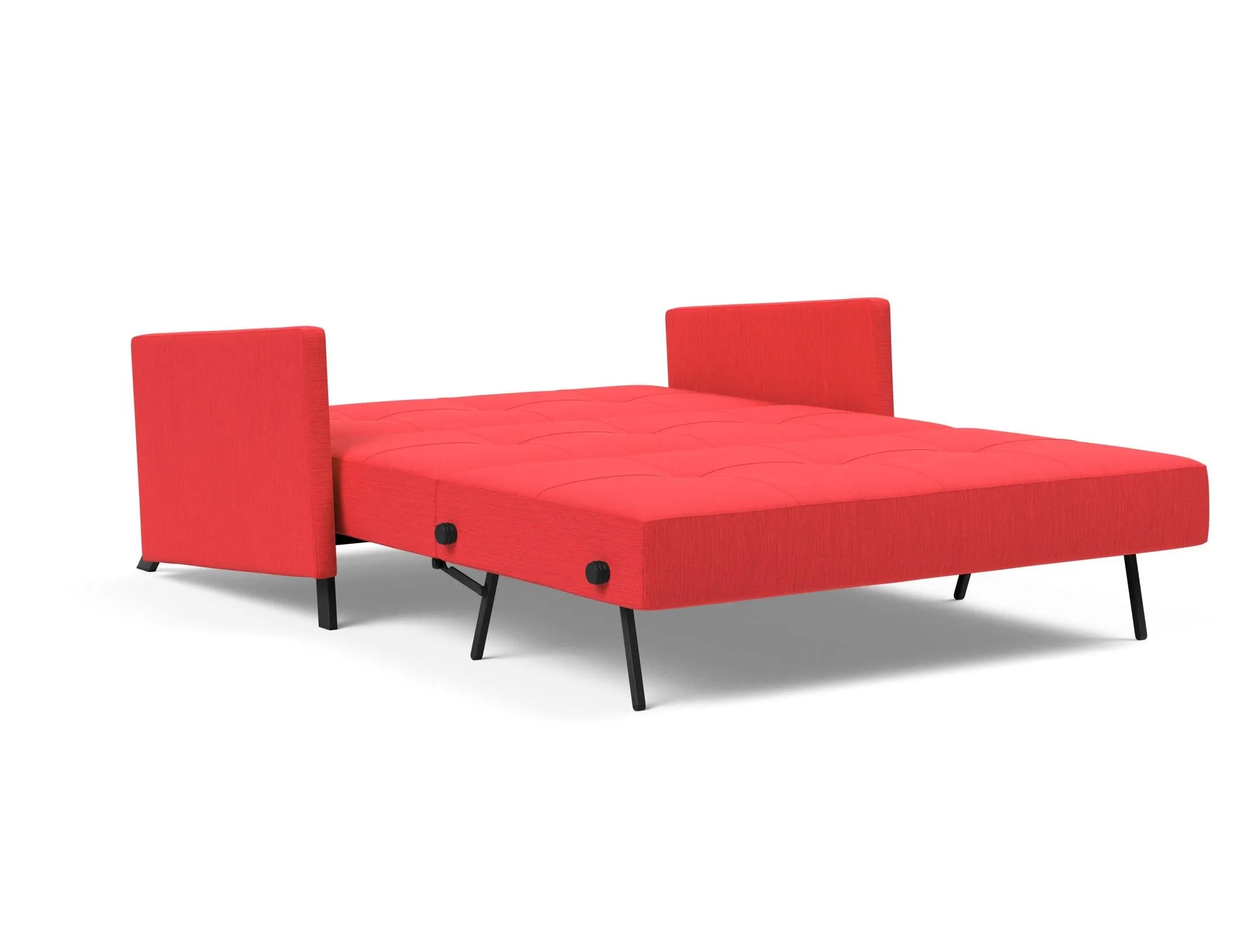 Cubed Klappsofa 140 mit Armlehnen in 511 Elegance Red präsentiert im Onlineshop von KAQTU Design AG. Bettsofa ist von Innovation Living