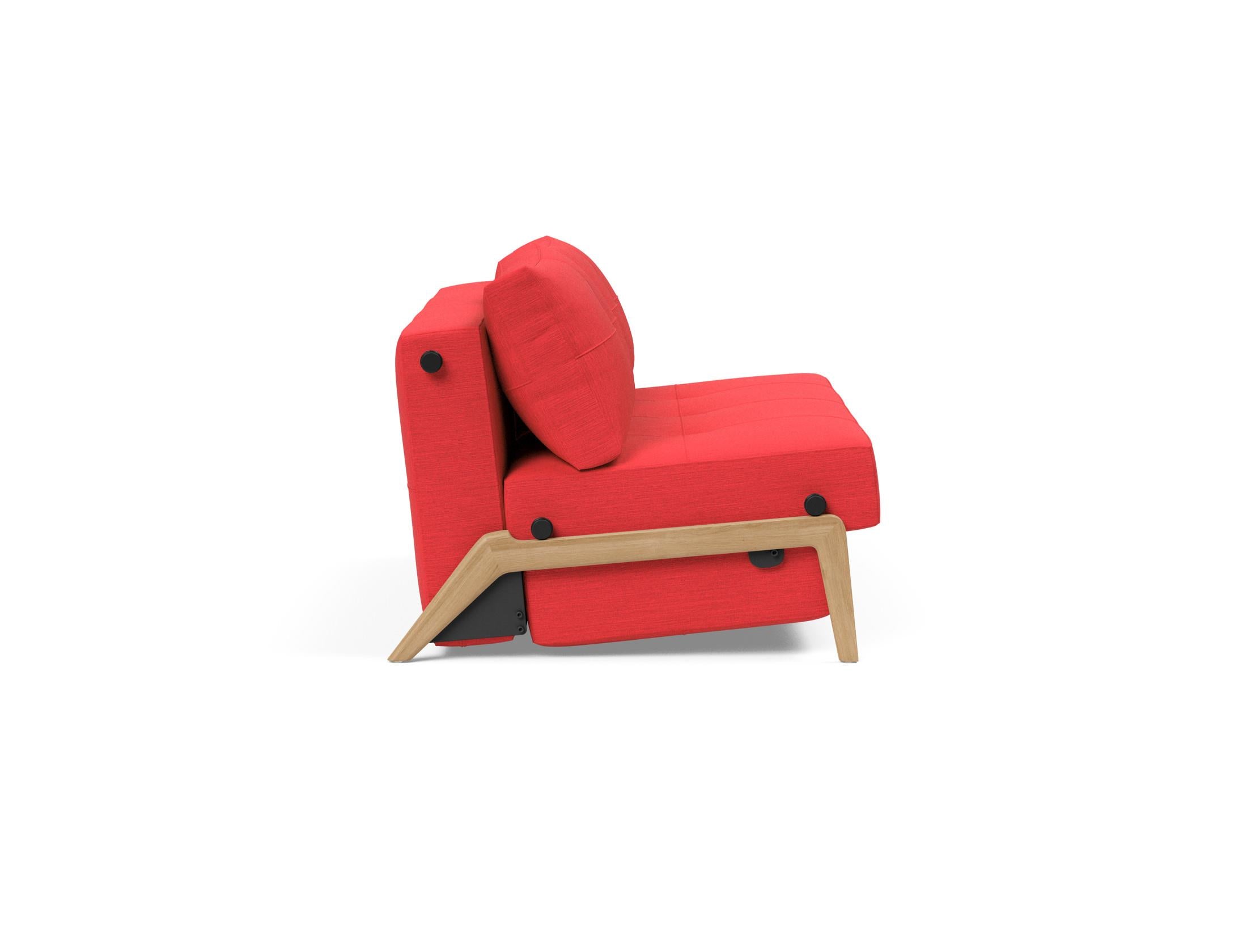 Cubed Klappsofa 140: Flexibles Sofa für kleine Wohnungen, vereint elegantes Design mit praktischer Funktionalität. Perfekt für Gäste und Alltag.