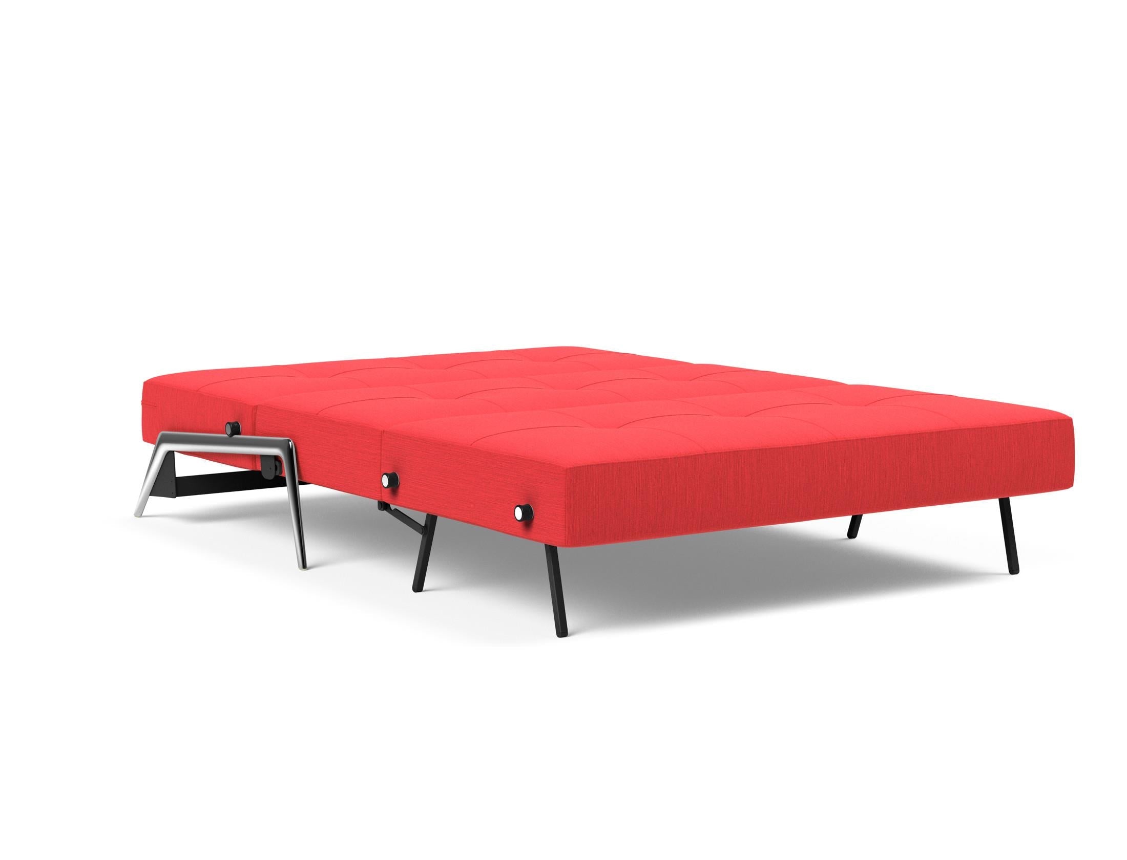 Cubed Klappsofa 140: Stilvolles, platzsparendes Sofa, das sich schnell in ein komfortables Bett umwandeln lässt – perfekt für jedes Zuhause.