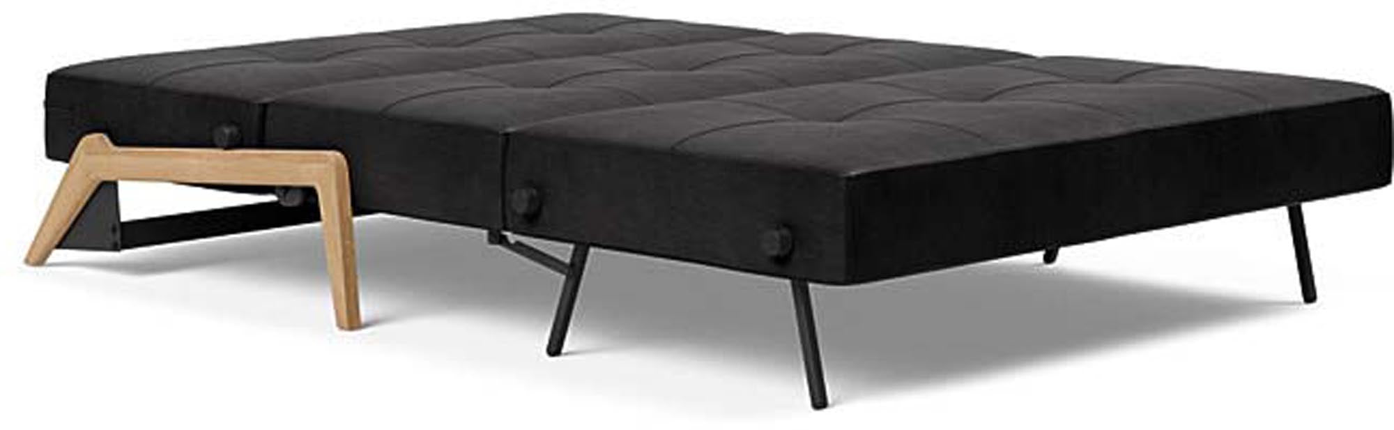 Cubed Klappsofa 140: Stilvolles Sofa mit cleverem Klappmechanismus. Ideal für kleine Räume, bietet Komfort und praktischen Stauraum.