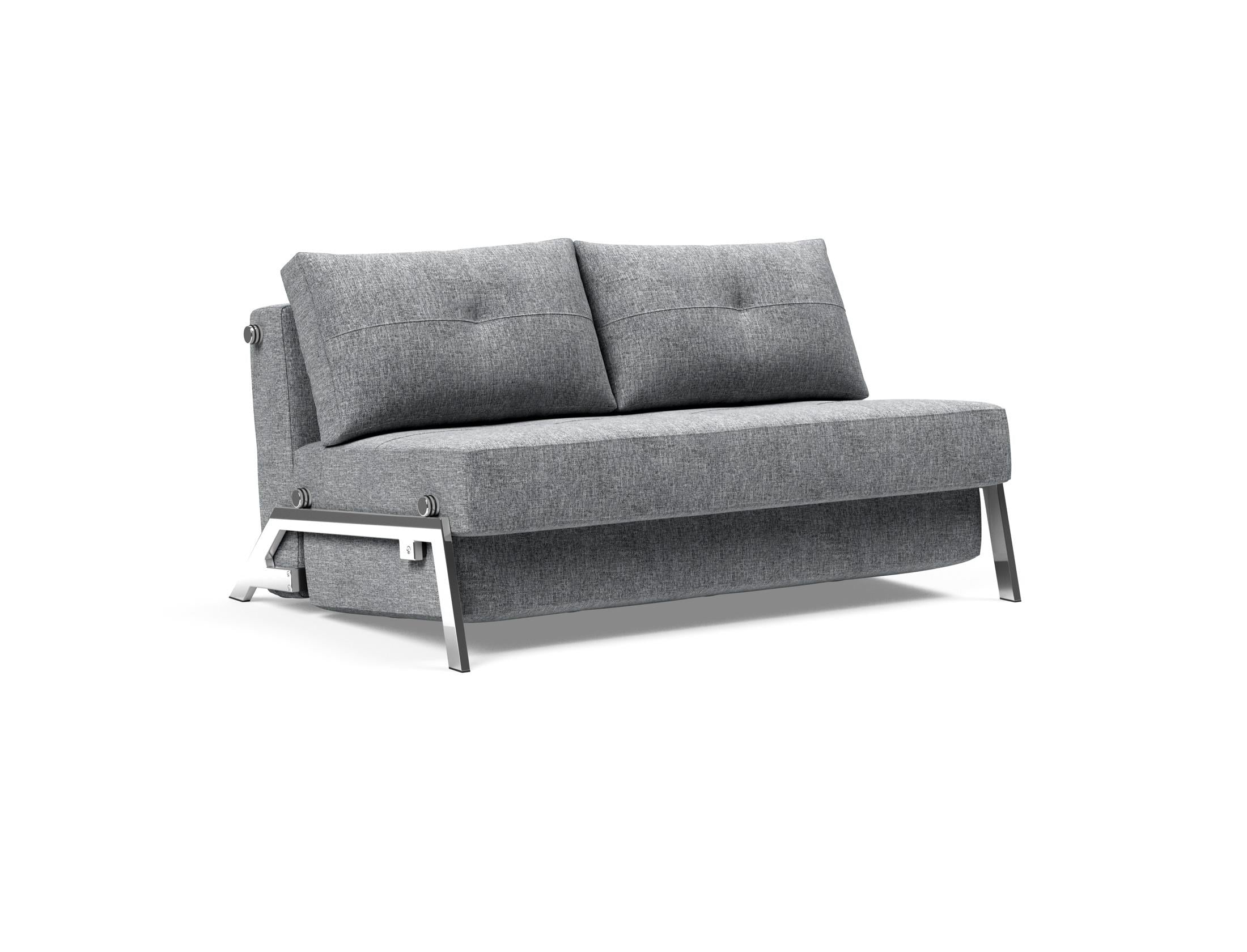 Cubed Klappsofa 140: Stilvolles Sofa mit cleverem Klappmechanismus. Ideal für kleine Räume, bietet Komfort und praktischen Stauraum.