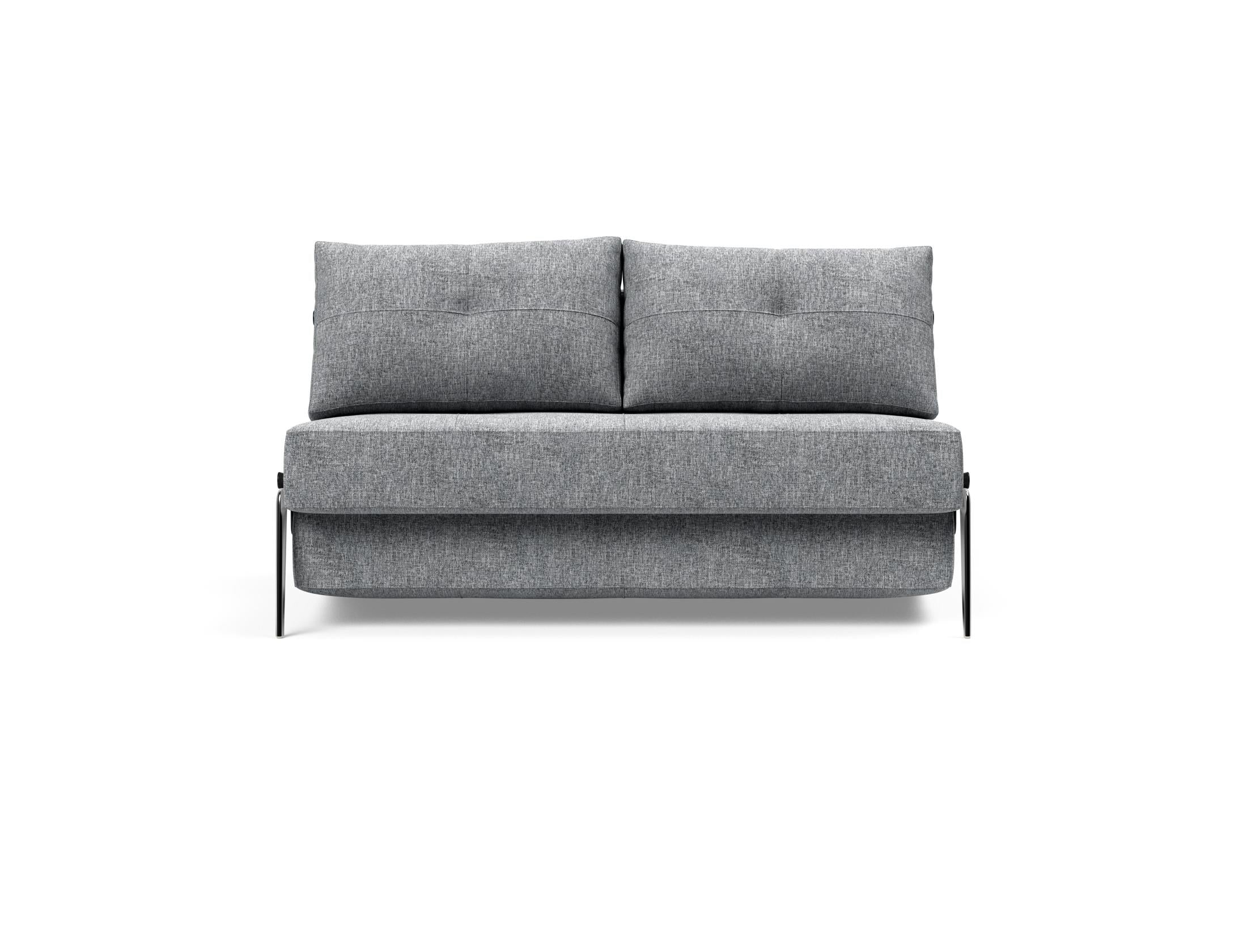 Cubed Klappsofa 140: Kompaktes Design trifft Funktionalität. Verwandelt sich schnell in ein Bett und bietet Stauraum für Bettzeug.