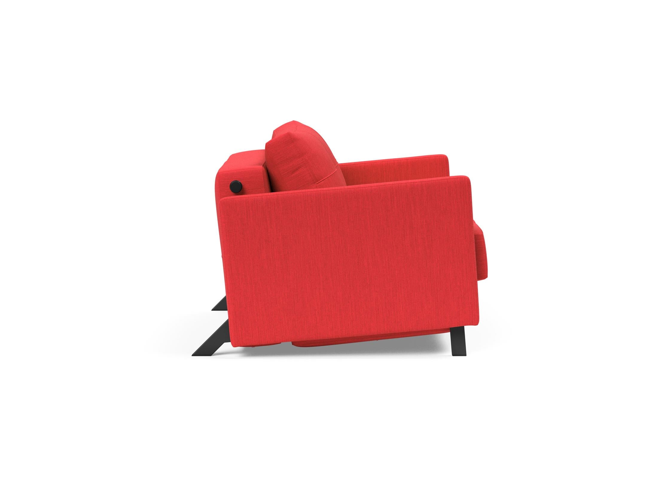 Erleben Sie den vielseitigen Cubed Sessel 90 mit Armlehnen von Innovation Living – eine perfekte Mischung aus modernem Design, Komfort und praktischen Funktionen.