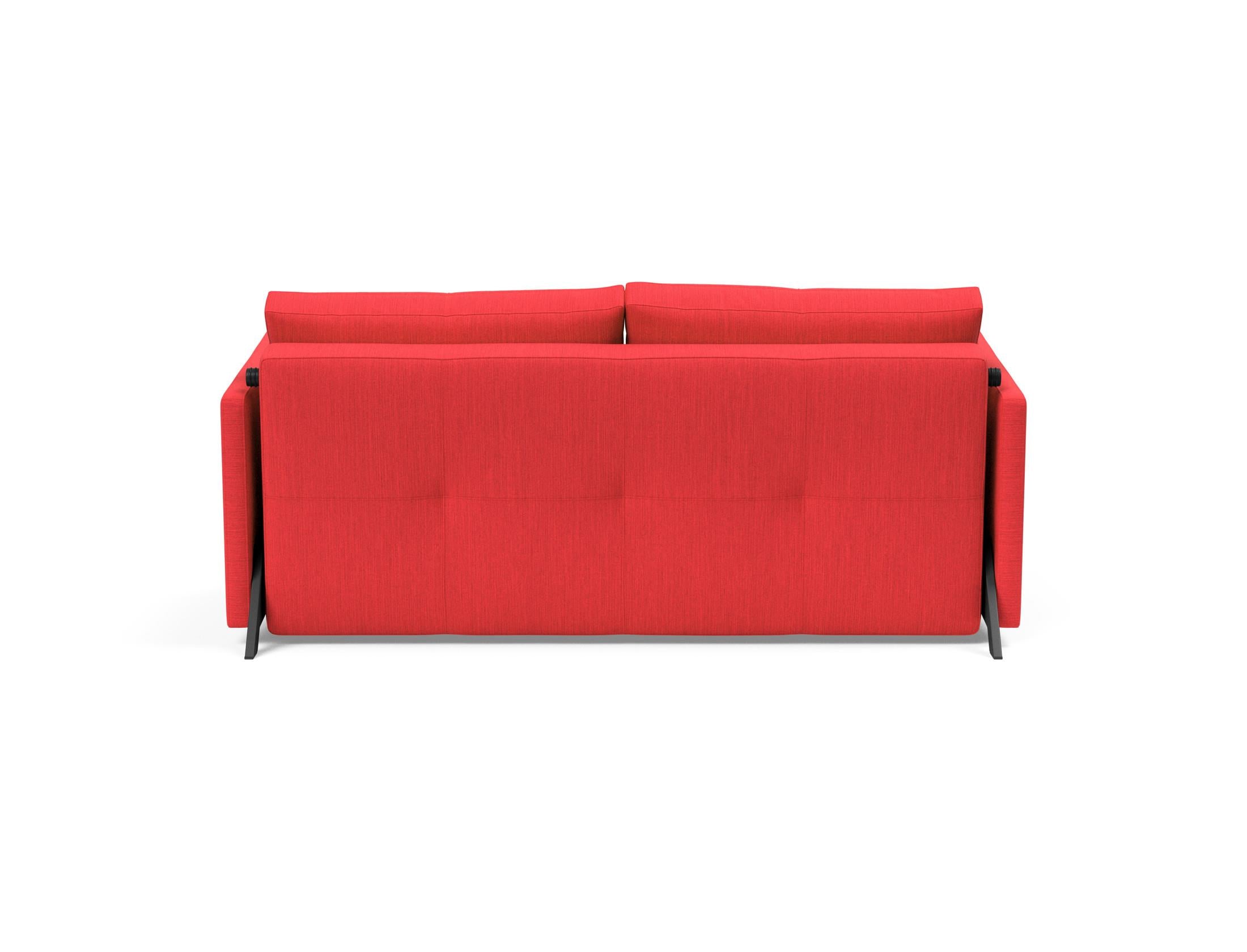 Cubed Klappsofa 160 mit Armlehnen in 511 Elegance Red präsentiert im Onlineshop von KAQTU Design AG. Bettsofa ist von Innovation Living