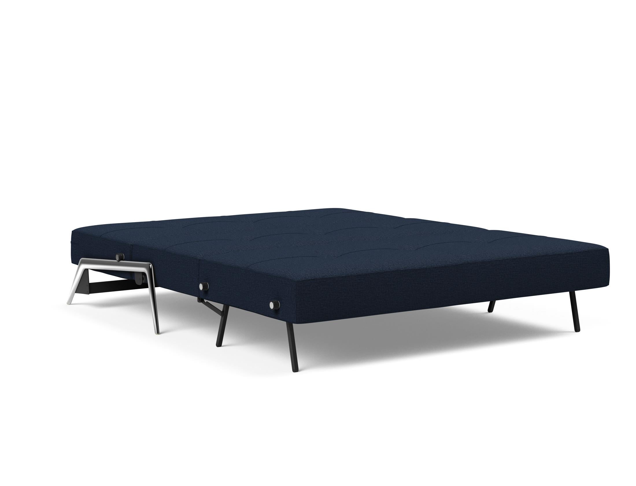 Cubed Klappsofa 160: Elegantes Sofa mit praktischem Bettkasten, perfekt für kleine Wohnungen und vielseitige Nutzung als Schlafsofa.
