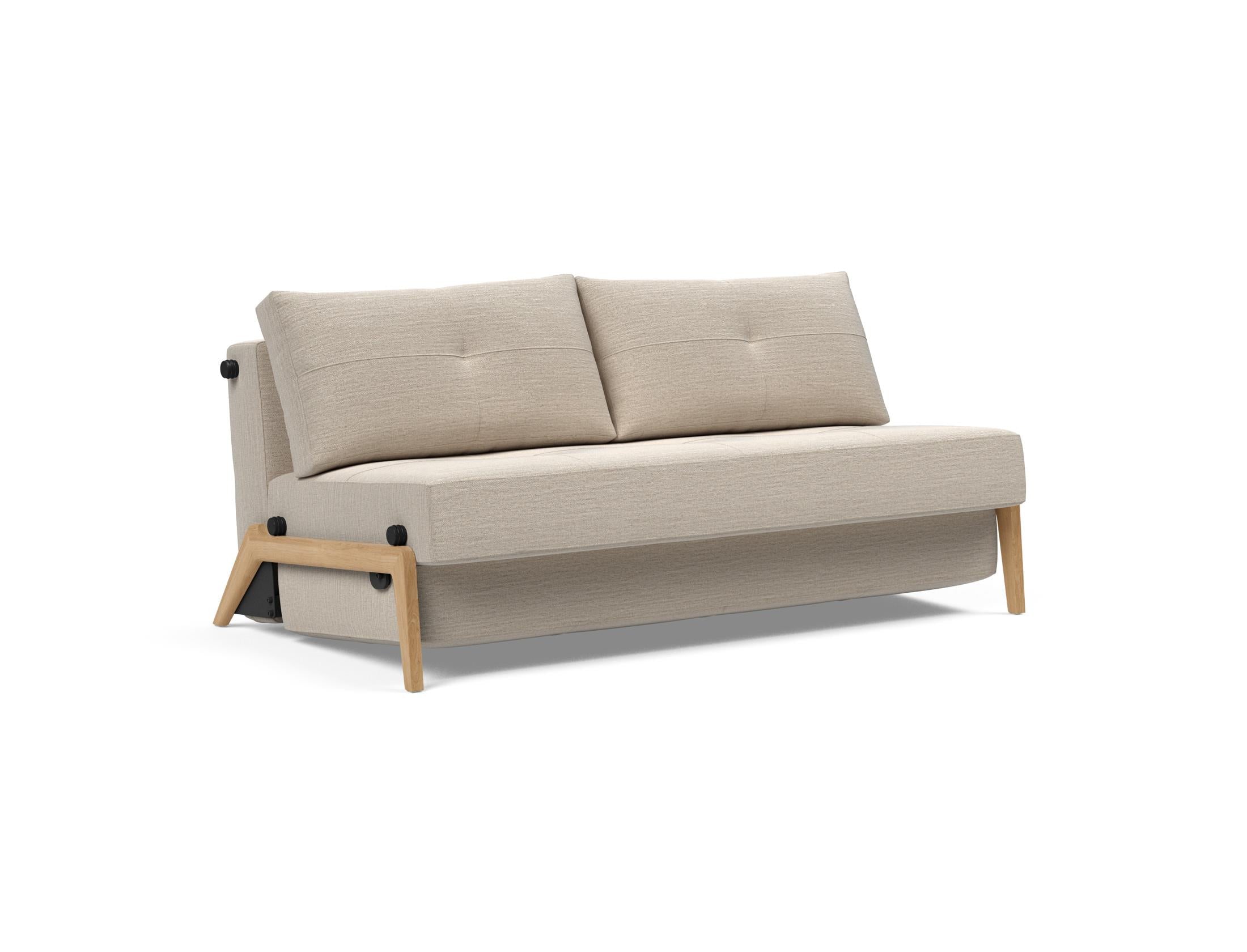Cubed Klappsofa 160: Stilvolles Klappsofa mit hochwertiger Verarbeitung, ideal für kleine Räume und als komfortable Schlafgelegenheit.
