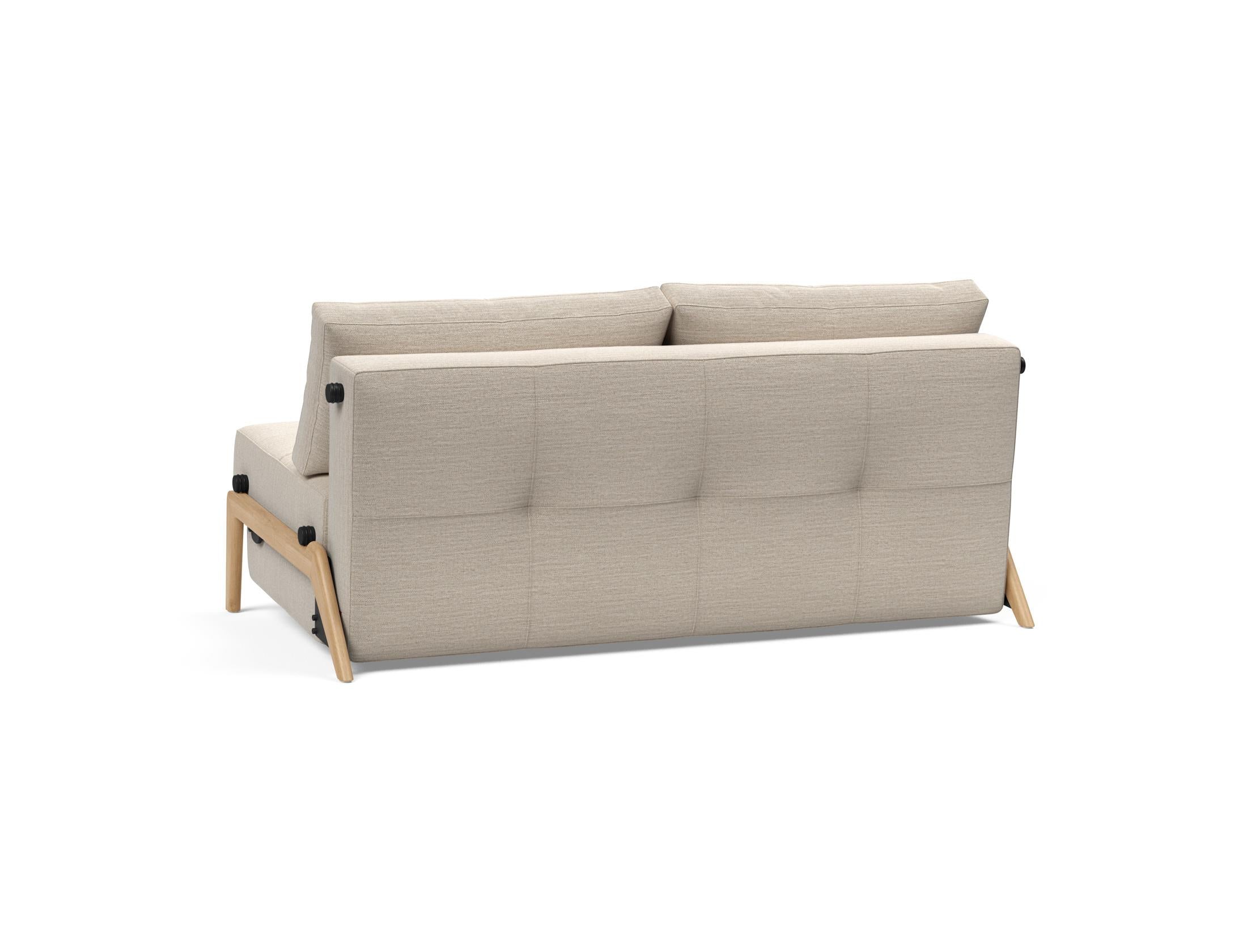 Cubed Klappsofa 160: Stilvolles Klappsofa mit hochwertiger Verarbeitung, ideal für kleine Räume und als komfortable Schlafgelegenheit.