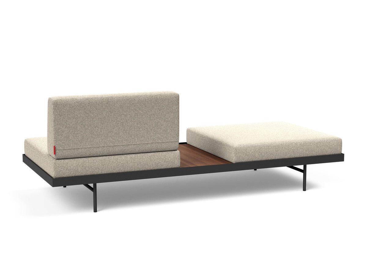 Puri Klappsofa mit Tisch in 539 Bouclé Beige präsentiert im Onlineshop von KAQTU Design AG. Bettsofa ist von Innovation Living