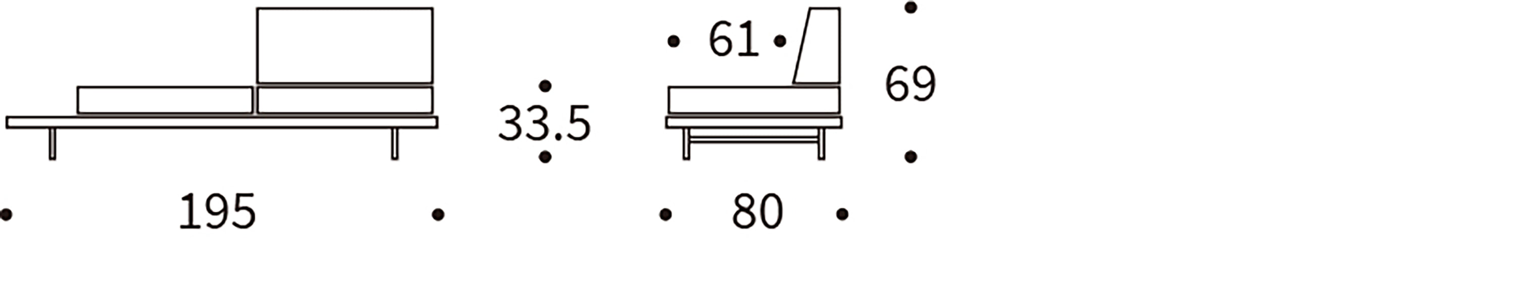 Das Puri Klappsofa von Innovation Living vereint Funktionalität und Stil, perfekt für kleine Räume und flexible Wohnkonzepte.