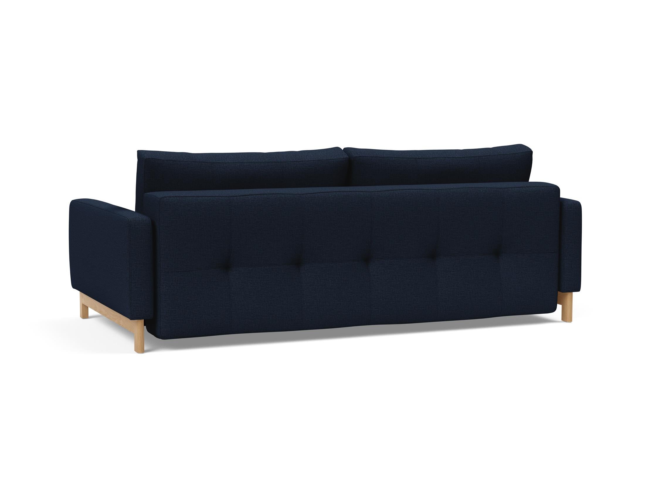 Erleben Sie das Pyxis D.E.L. Schlafsofa von Innovation Living – ein elegantes, platzsparendes Möbelstück, perfekt für Gäste und moderne Wohnräume.