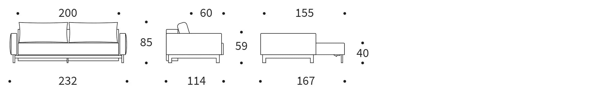 Erleben Sie das Pyxis D.E.L. Schlafsofa von Innovation Living – ein elegantes, platzsparendes Möbelstück, perfekt für Gäste und moderne Wohnräume.