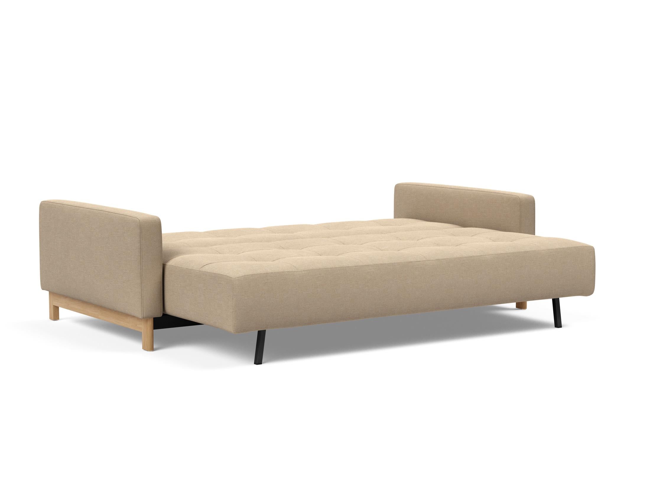 Erleben Sie das Pyxis D.E.L. Schlafsofa von Innovation Living – ein elegantes, platzsparendes Möbelstück, perfekt für Gäste und moderne Wohnräume.