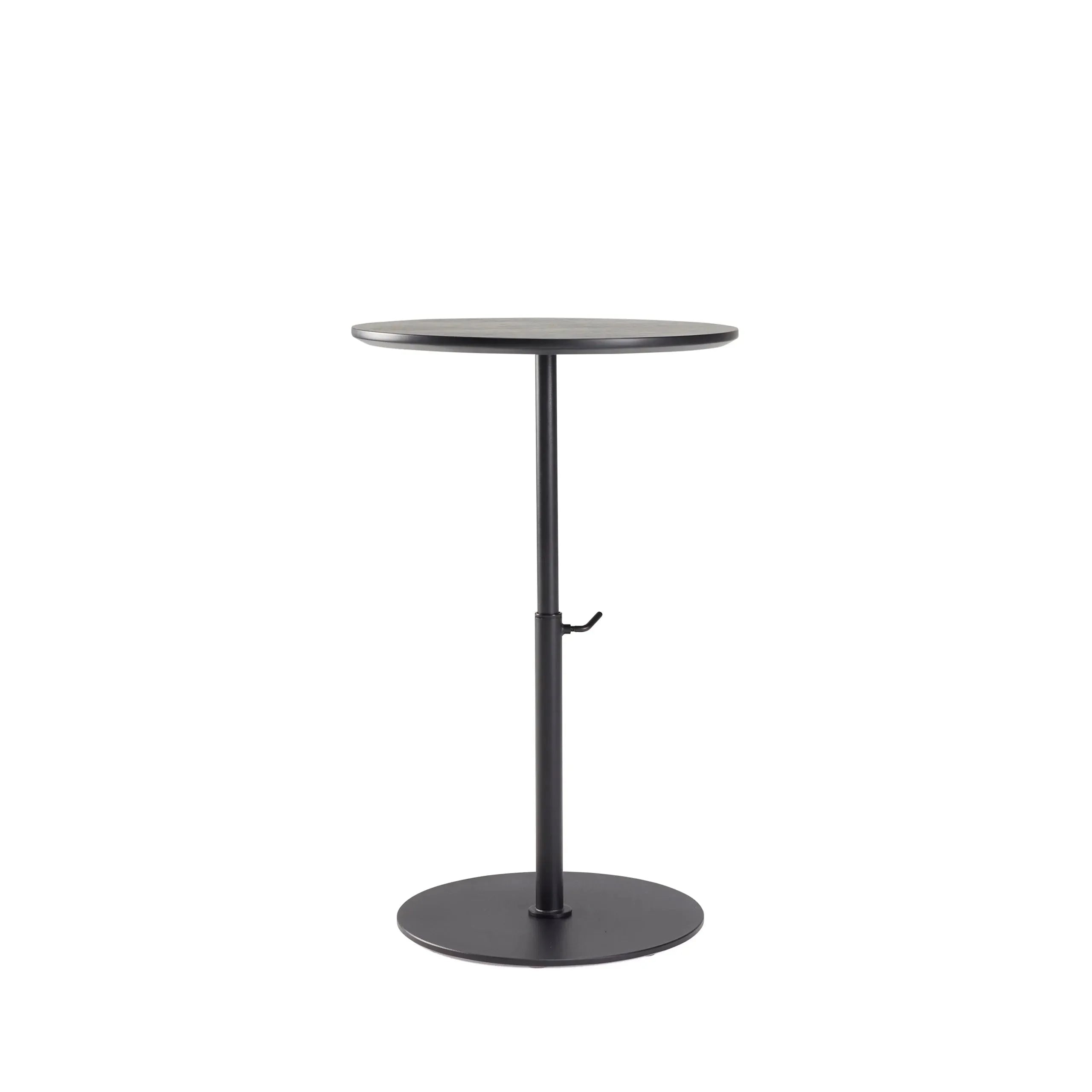 Kiffa Tisch Ø45 von Innovation Living: Stilvoller, höhenverstellbarer Beistelltisch, ideal für kleine Räume und vielseitige Nutzung.