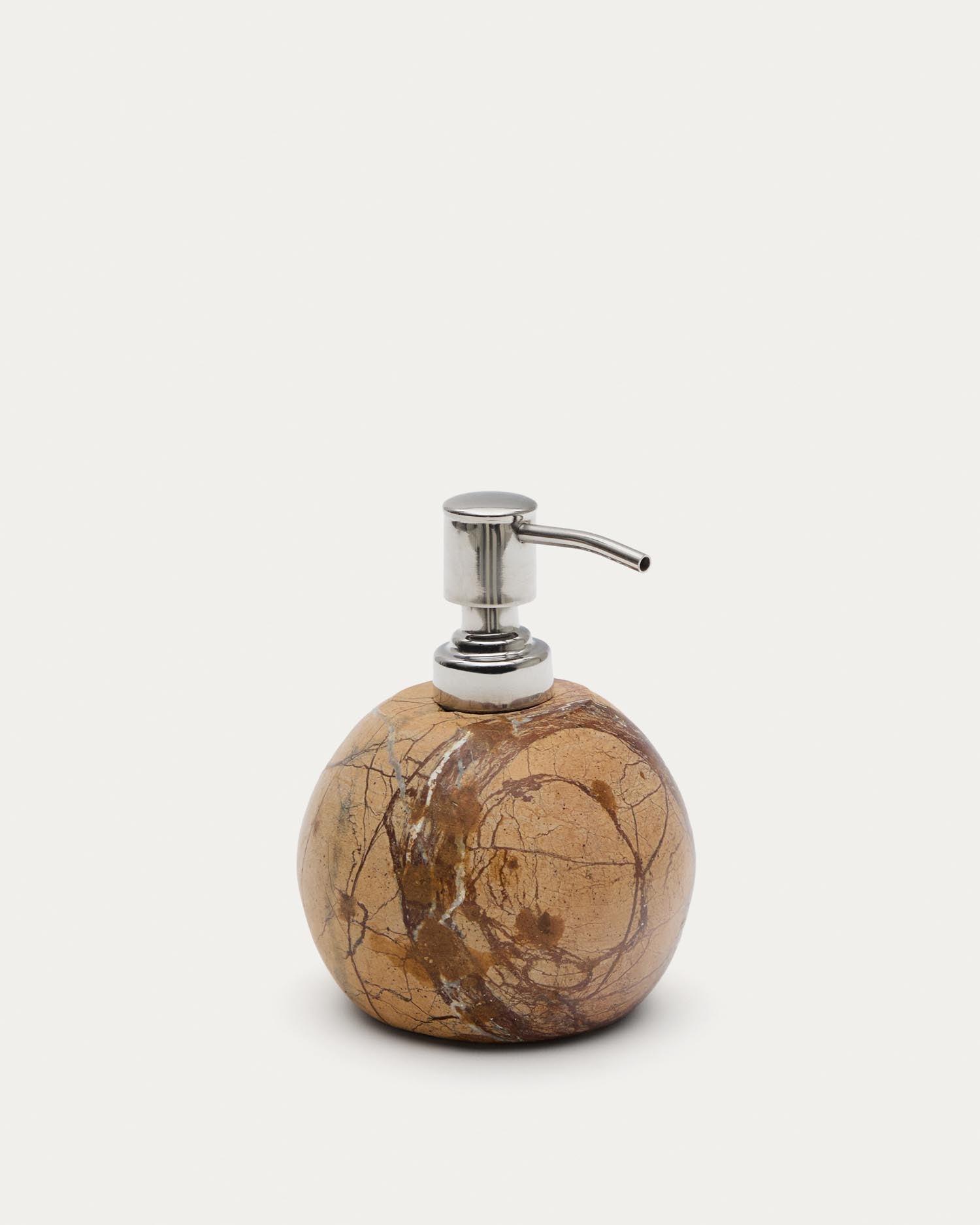 Spalsh Seifenspender aus Marmor beige in Braun präsentiert im Onlineshop von KAQTU Design AG. Badzubehör ist von Kave Home