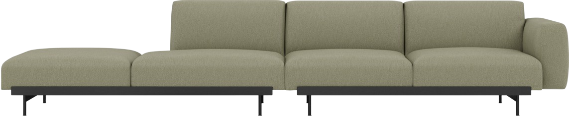 In Situ 4er Sofa offen in Combo 2: Clay 15 präsentiert im Onlineshop von KAQTU Design AG. 4er Sofa ist von Muuto