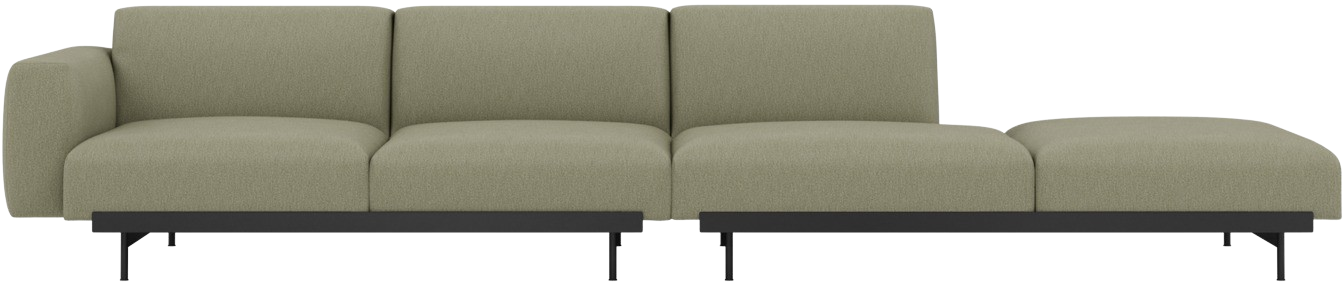 In Situ 4er Sofa offen in Combo 3: Clay 15 präsentiert im Onlineshop von KAQTU Design AG. 4er Sofa ist von Muuto