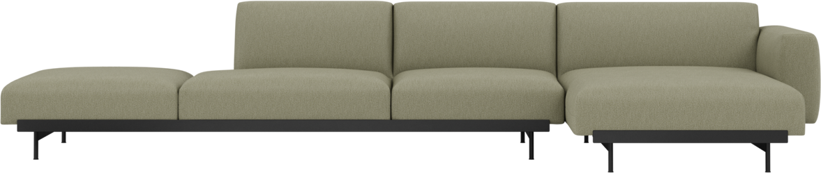 In Situ 4er Sofa offen in Combo 4: Clay 15 präsentiert im Onlineshop von KAQTU Design AG. 4er Sofa ist von Muuto