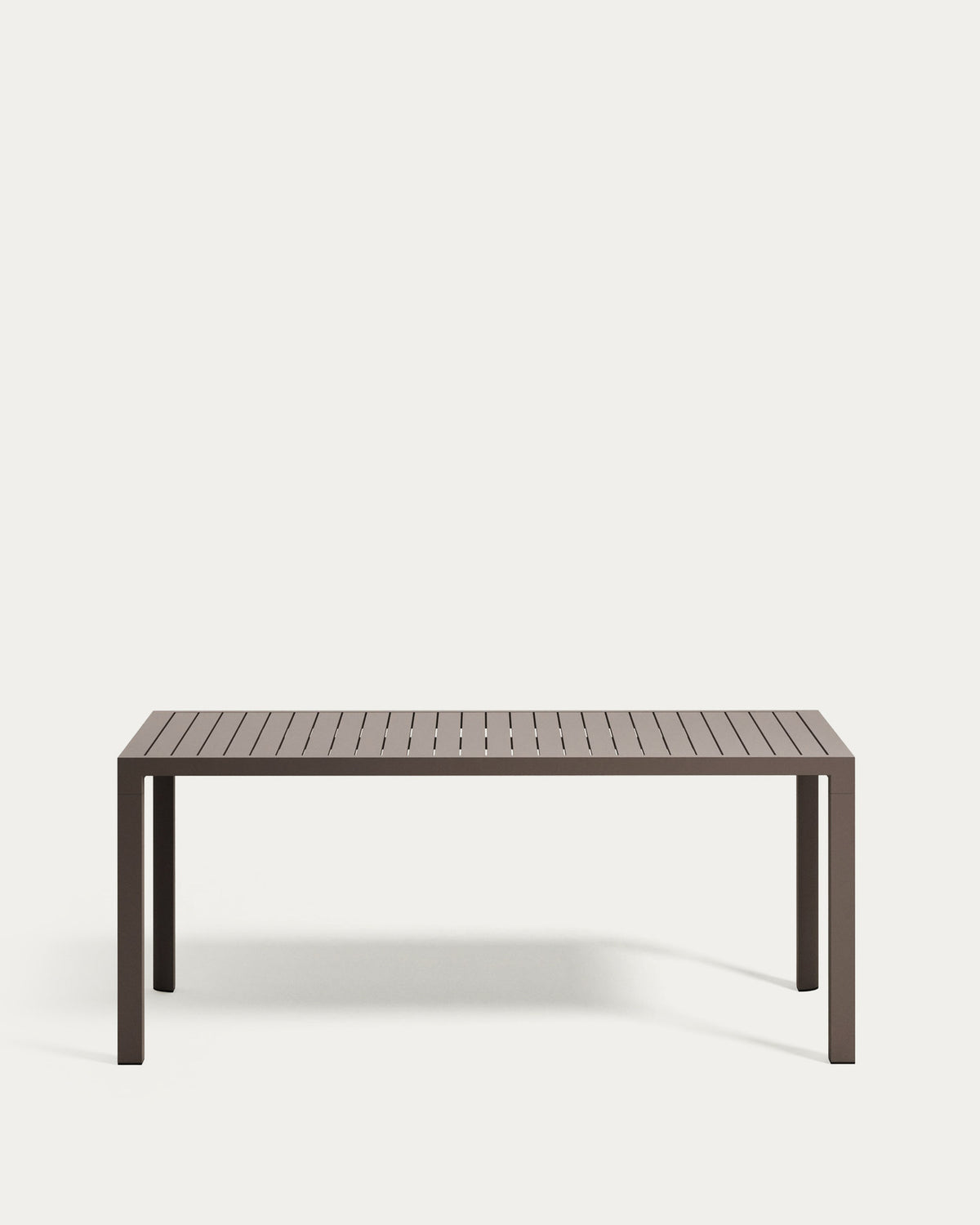 Gartentisch Culip aus Aluminium mit taupefarbenem Finish 180 x 90 cm in Braun präsentiert im Onlineshop von KAQTU Design AG. Gartentisch ist von Kave Home