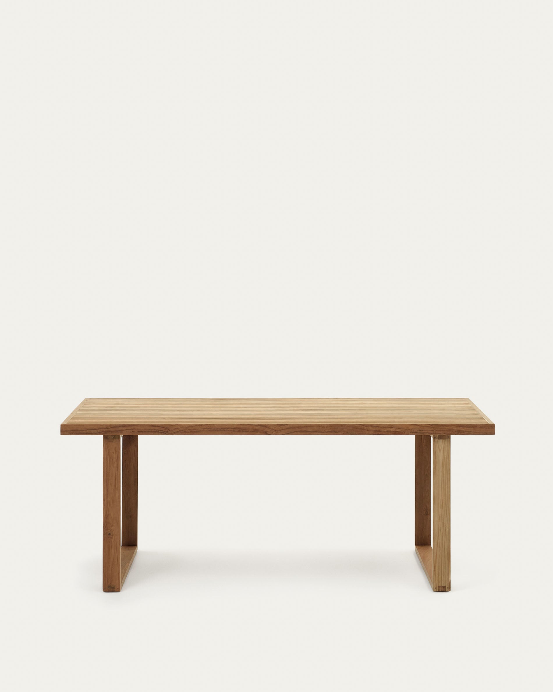 Canadell table 100% outdoor, made from solid recycled teak wood, 180 x 90 cm