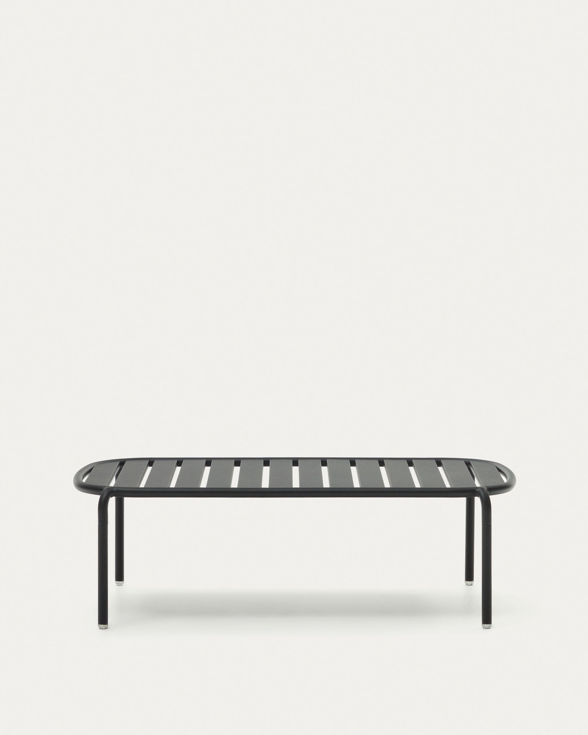 Joncols garden coffee table made of aluminum with a grey finish Ø 110 x 62 cm