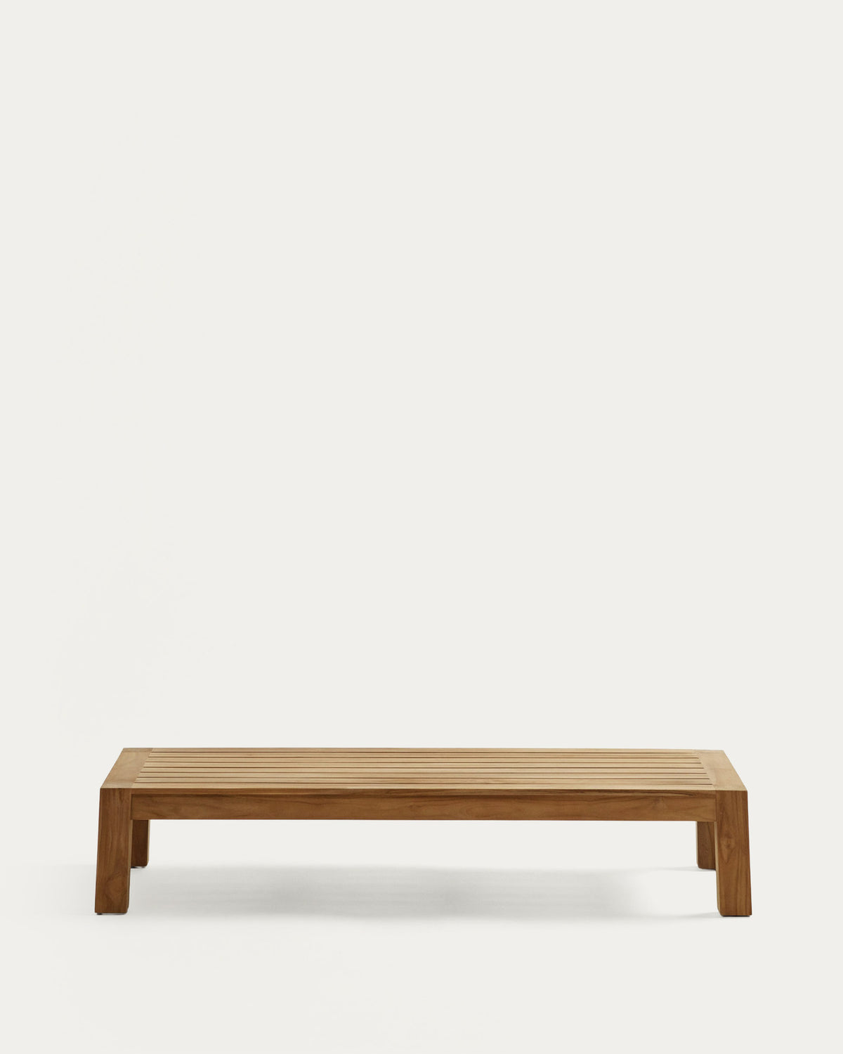 Forcanera Couchtisch aus massivem Teakholz 150 x 71 cm in Natur präsentiert im Onlineshop von KAQTU Design AG. Loungetisch ist von Kave Home