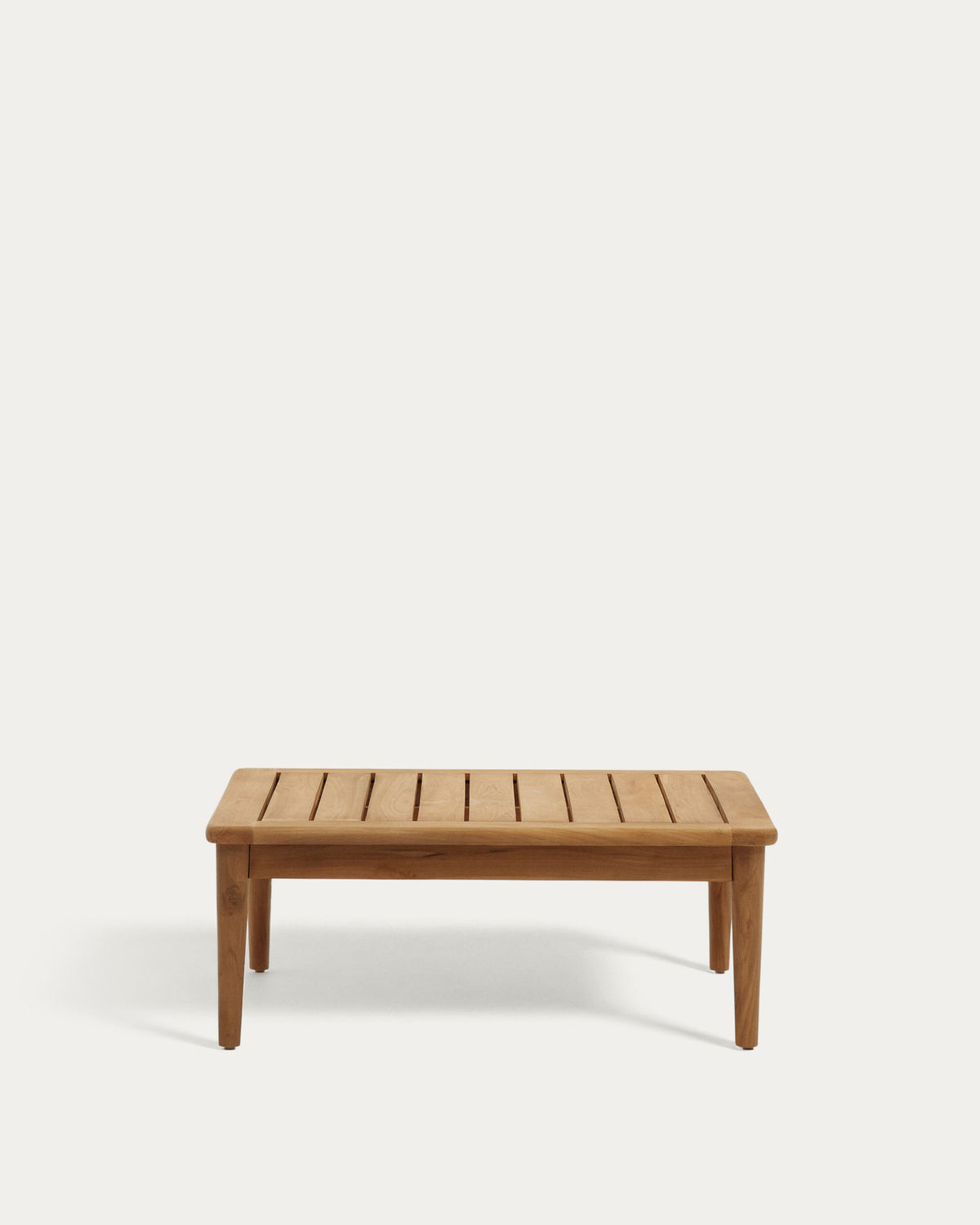 Portitxol Couchtisch aus massivem Teakholz 80 x 80 cm in Natur präsentiert im Onlineshop von KAQTU Design AG. Loungetisch ist von Kave Home