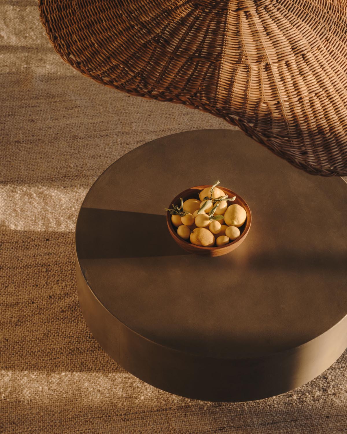 Garbet round coffee table made of cement Ø 80 cm