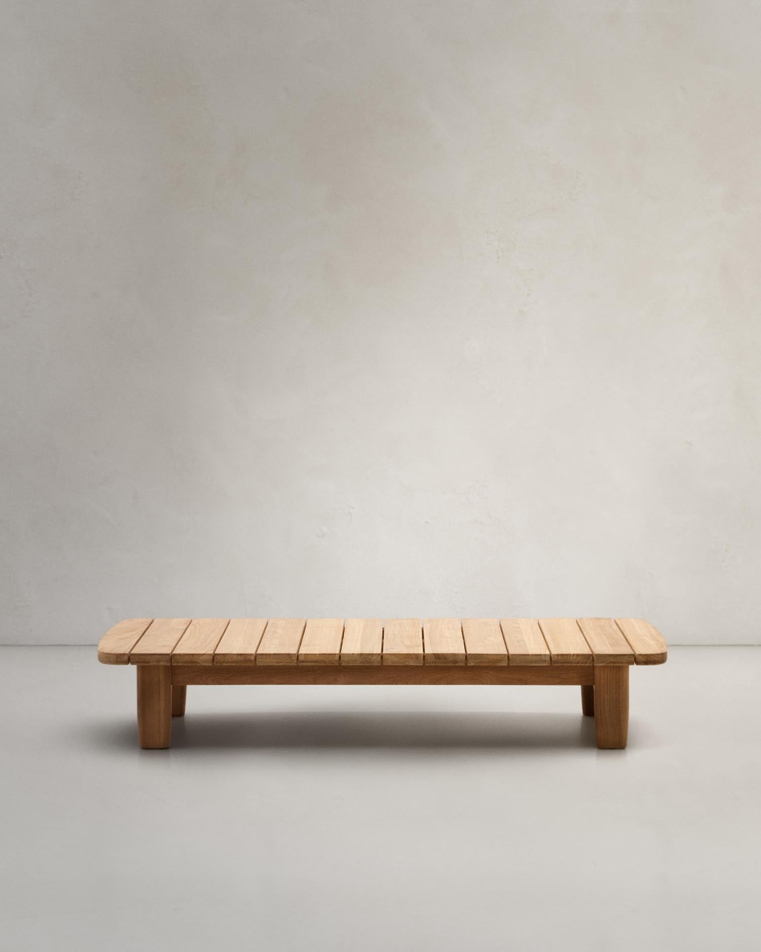 Tirant coffee table made of solid FSC 100% teak wood, 140 x 70 cm