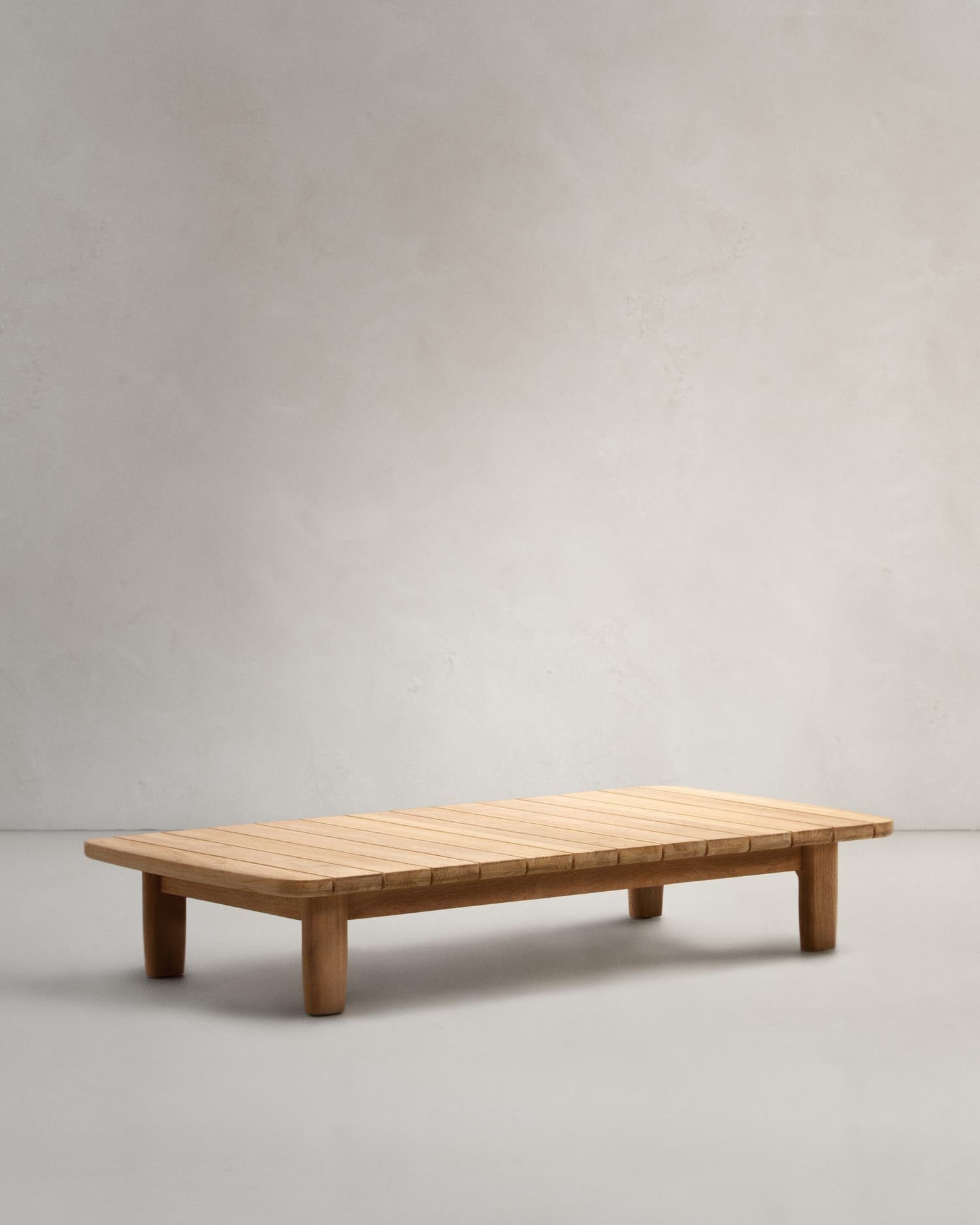 Tirant coffee table made of solid FSC 100% teak wood, 140 x 70 cm