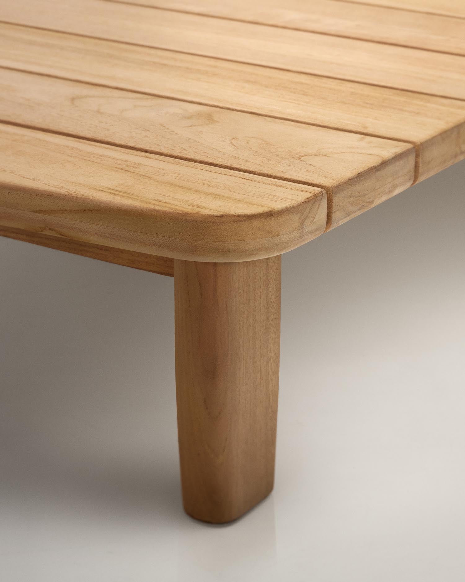 Tirant coffee table made of solid FSC 100% teak wood, 140 x 70 cm