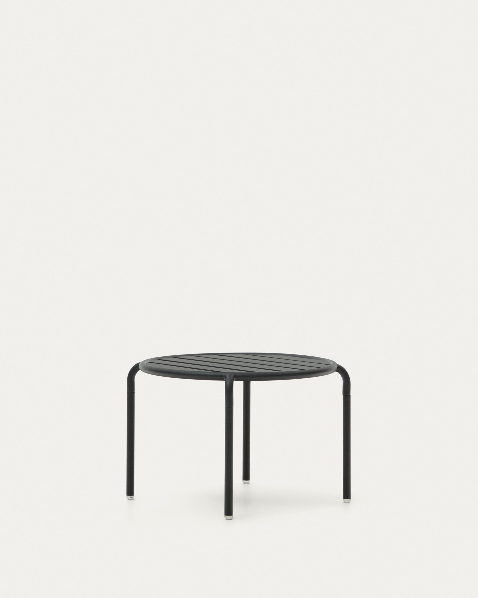 Joncols garden side table made of aluminium with grey finish, Ø 60 cm