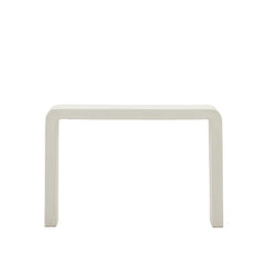 Console <tc><tc>Aiguablava</tc></tc> en ciment blanc 120 x 80 cm