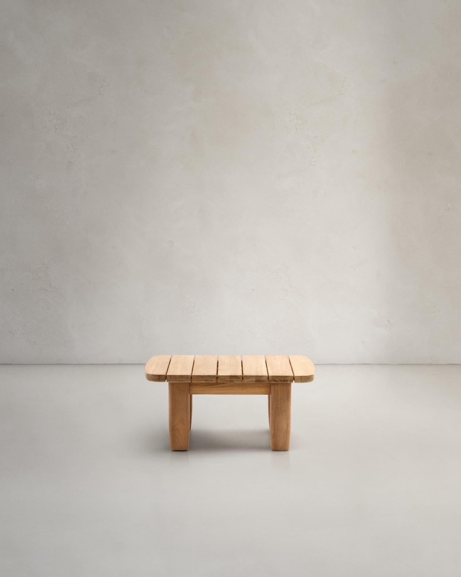 Tirant side table made of solid FSC 100% teak wood, 70 x 70 cm