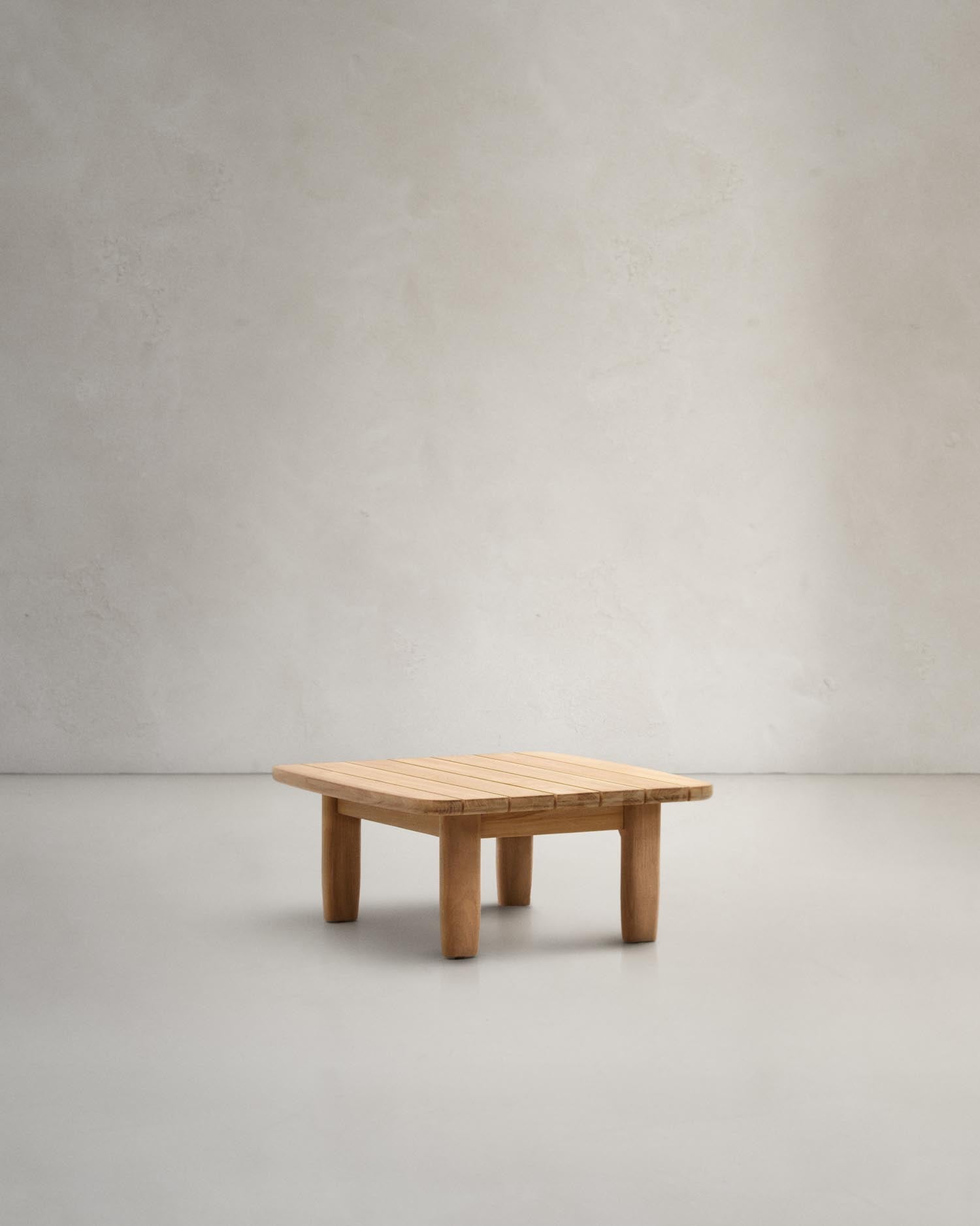 Tirant side table made of solid FSC 100% teak wood, 70 x 70 cm