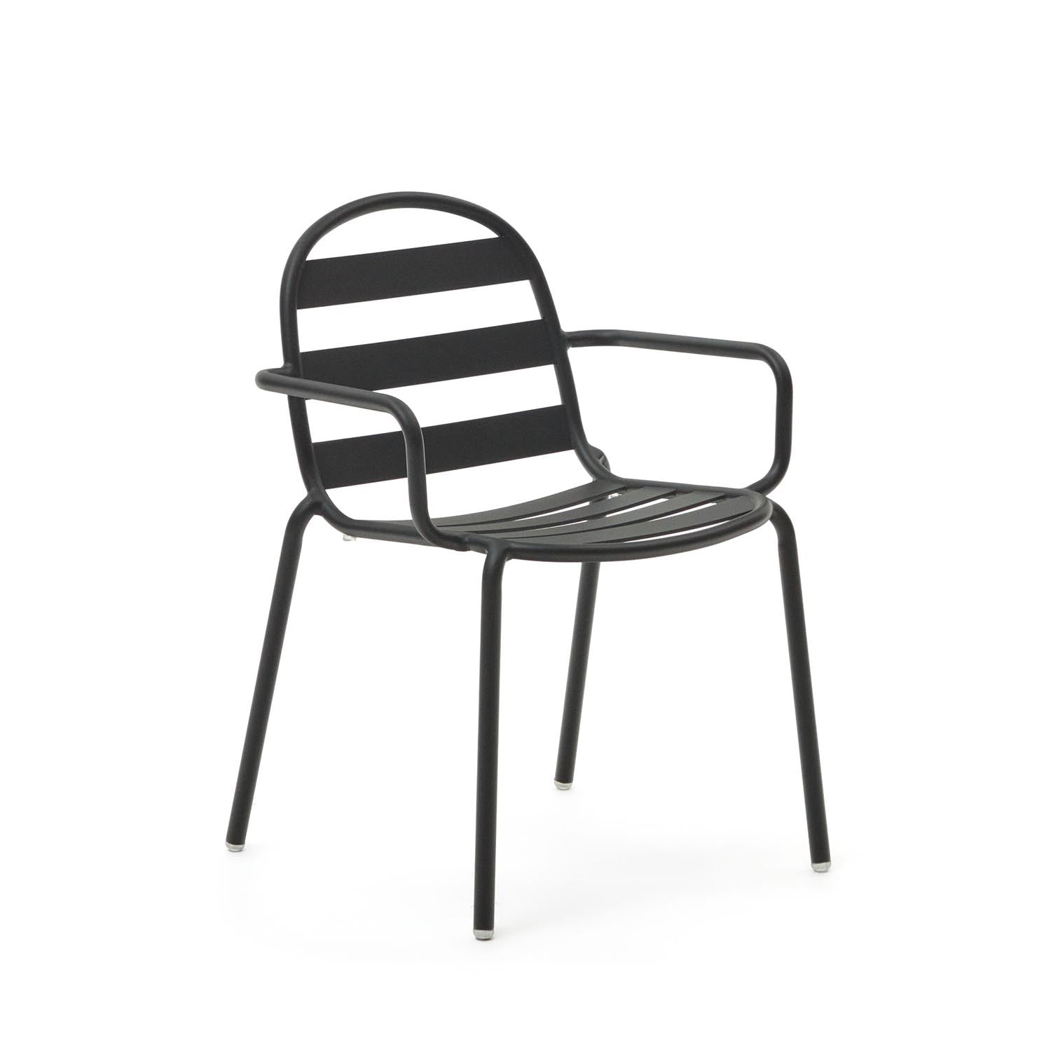Joncols stapelbarer Gartenstuhl aus Aluminium mit Finish in Grau