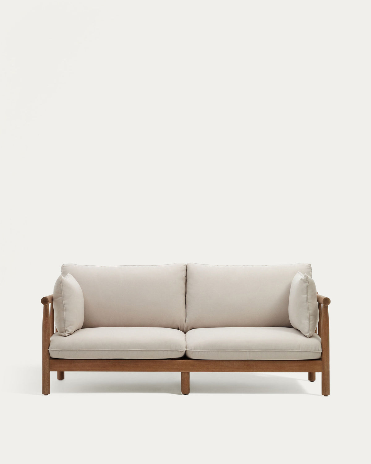 Sacova 2-Sitzer-Sofa aus massivem Eukalyptusholz 195 cm FSC 100% in Natur präsentiert im Onlineshop von KAQTU Design AG. Lounge Sofa ist von Kave Home