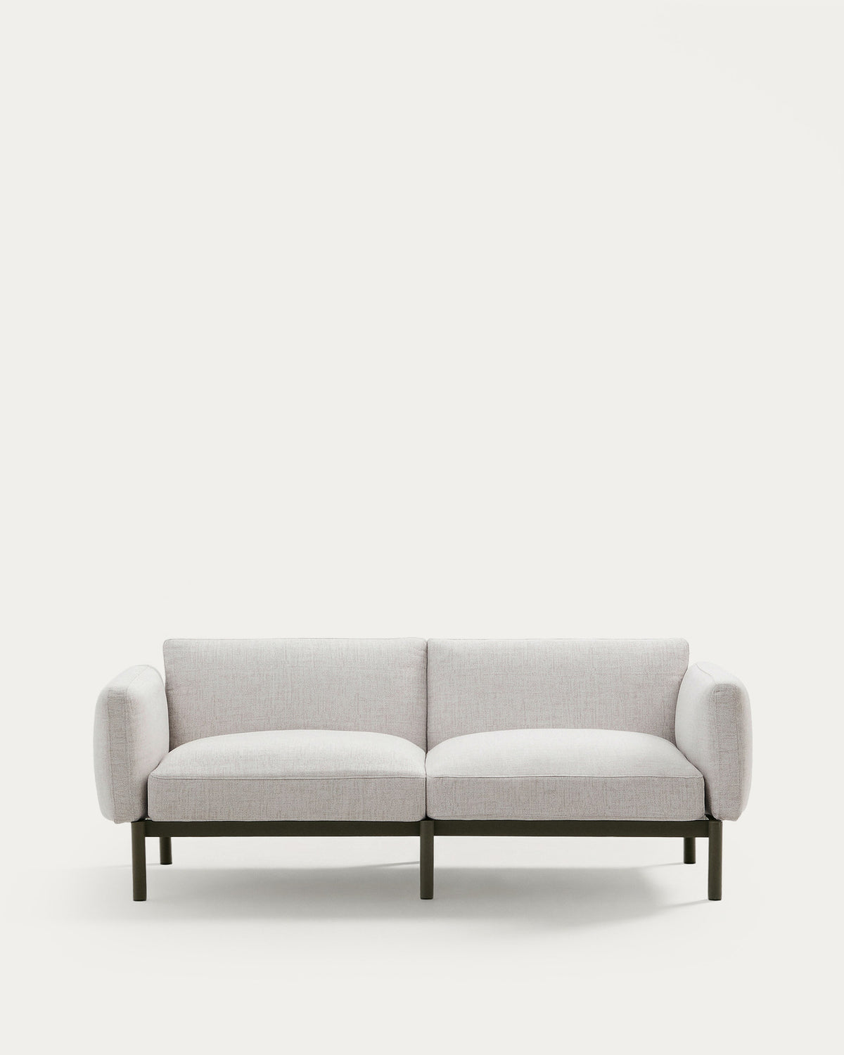 Modulares 2-Sitzer-Sofa für den Aussenbereich Sorells aus Aluminium in grüner Ausführung 171 cm in Beige, Weiss, Ecru, Grün präsentiert im Onlineshop von KAQTU Design AG. Lounge Sofa ist von Kave Home