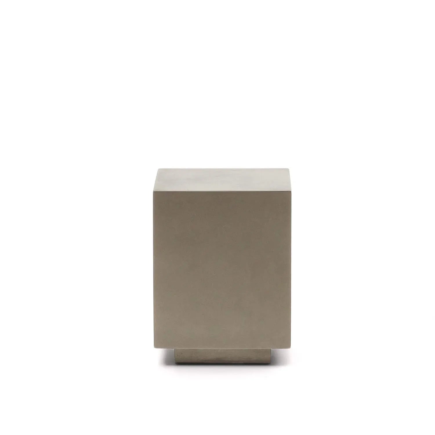 Rustella Beistelltisch: 35x35 cm, 100% Zement, robust, langlebig, vielseitig, minimalistisch, pflegeleicht, ideal für drinnen & draußen.